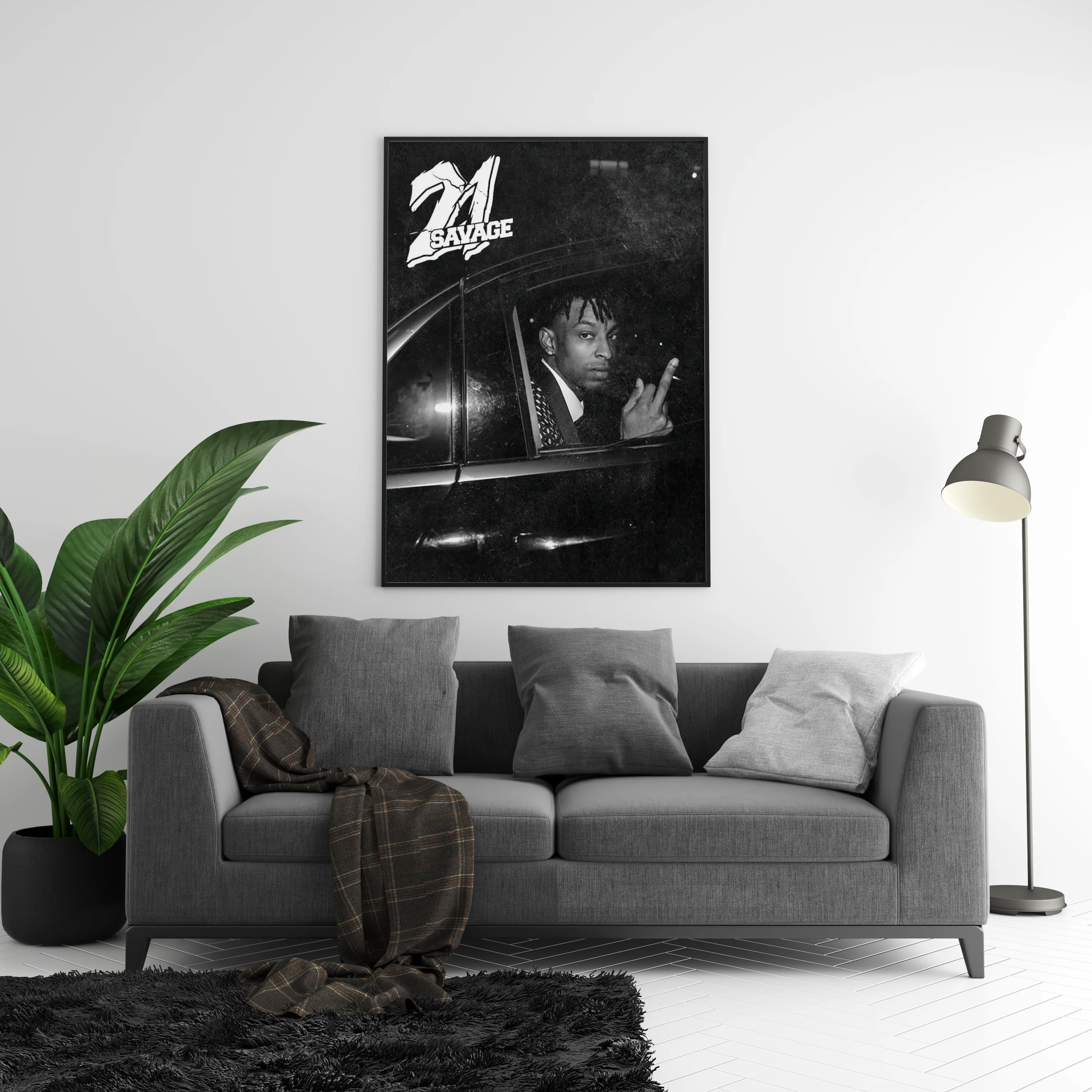 21 Savage - B&W Poster - Image 4