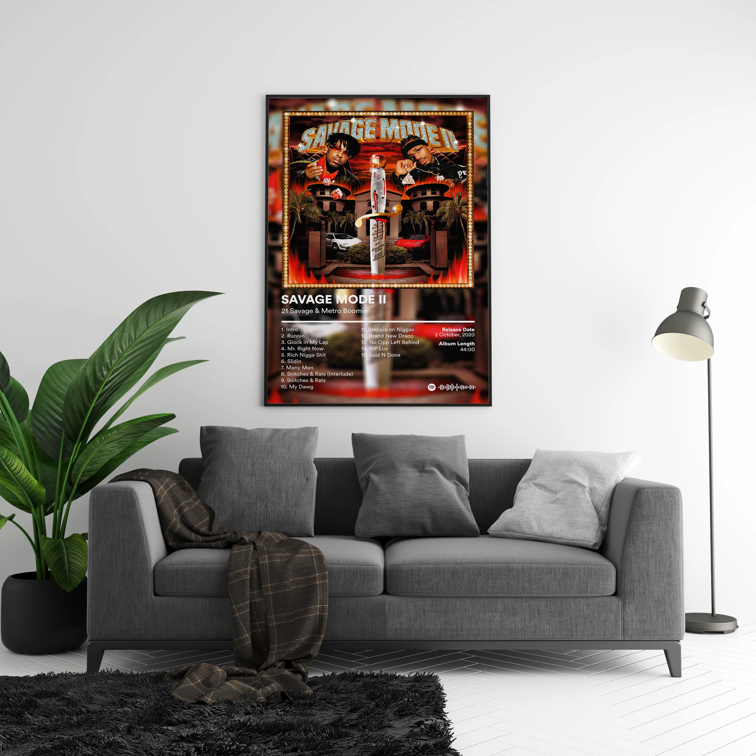 21 Savage 'Savage Mode II' Album Poster - Image 5