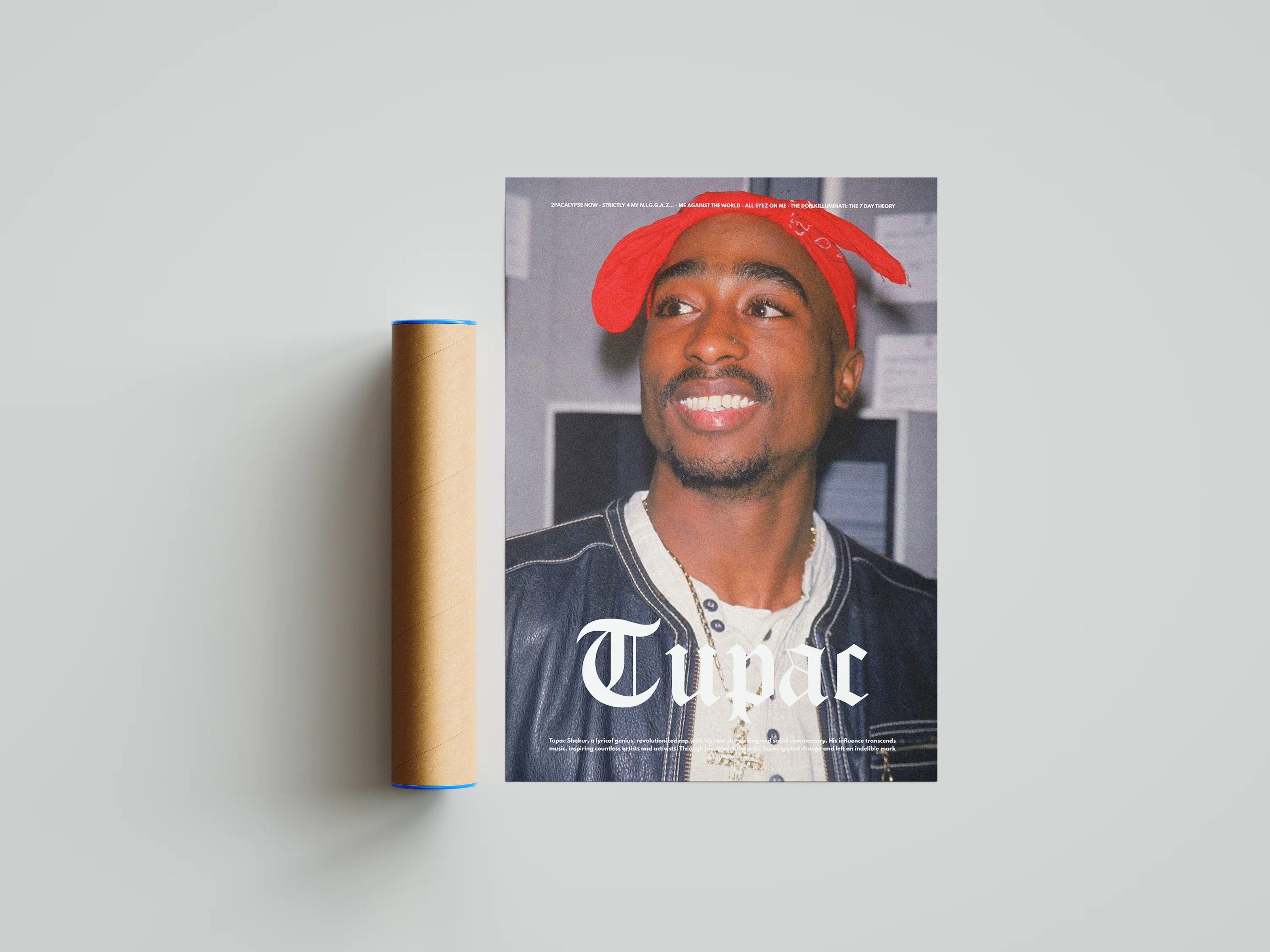 2PAC 'Classic Red' Poster - Image 5