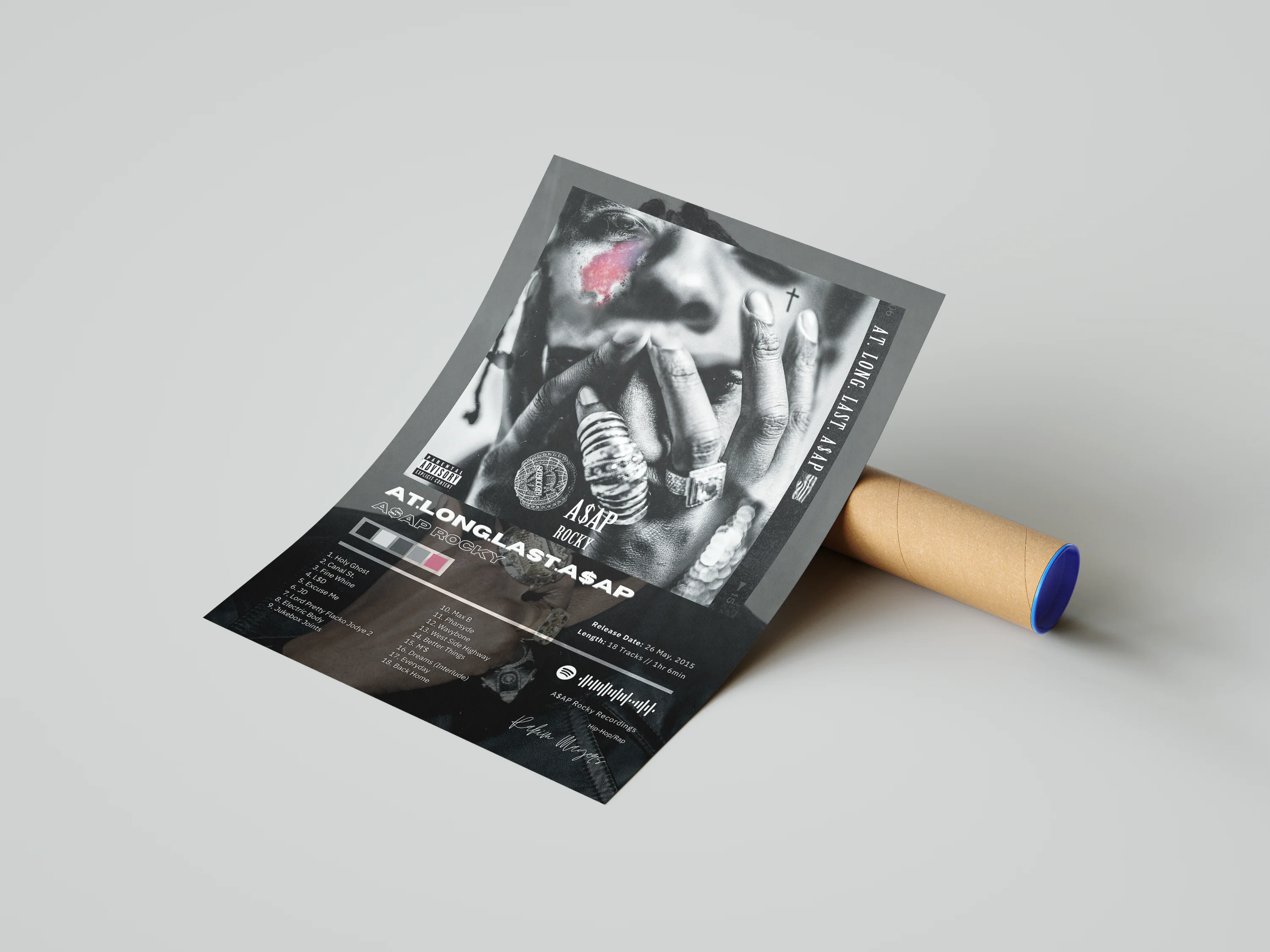 Asap Rocky 'At Long Last' Album Poster - Image 3
