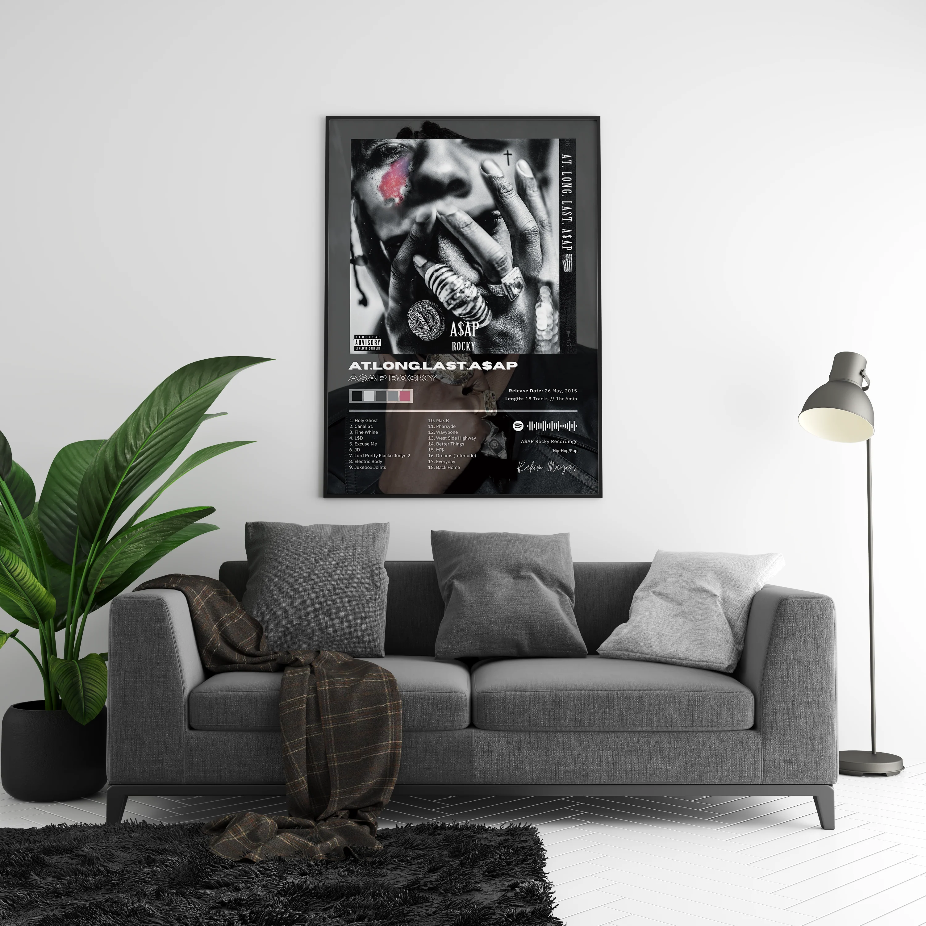 Asap Rocky 'At Long Last' Album Poster - Image 4