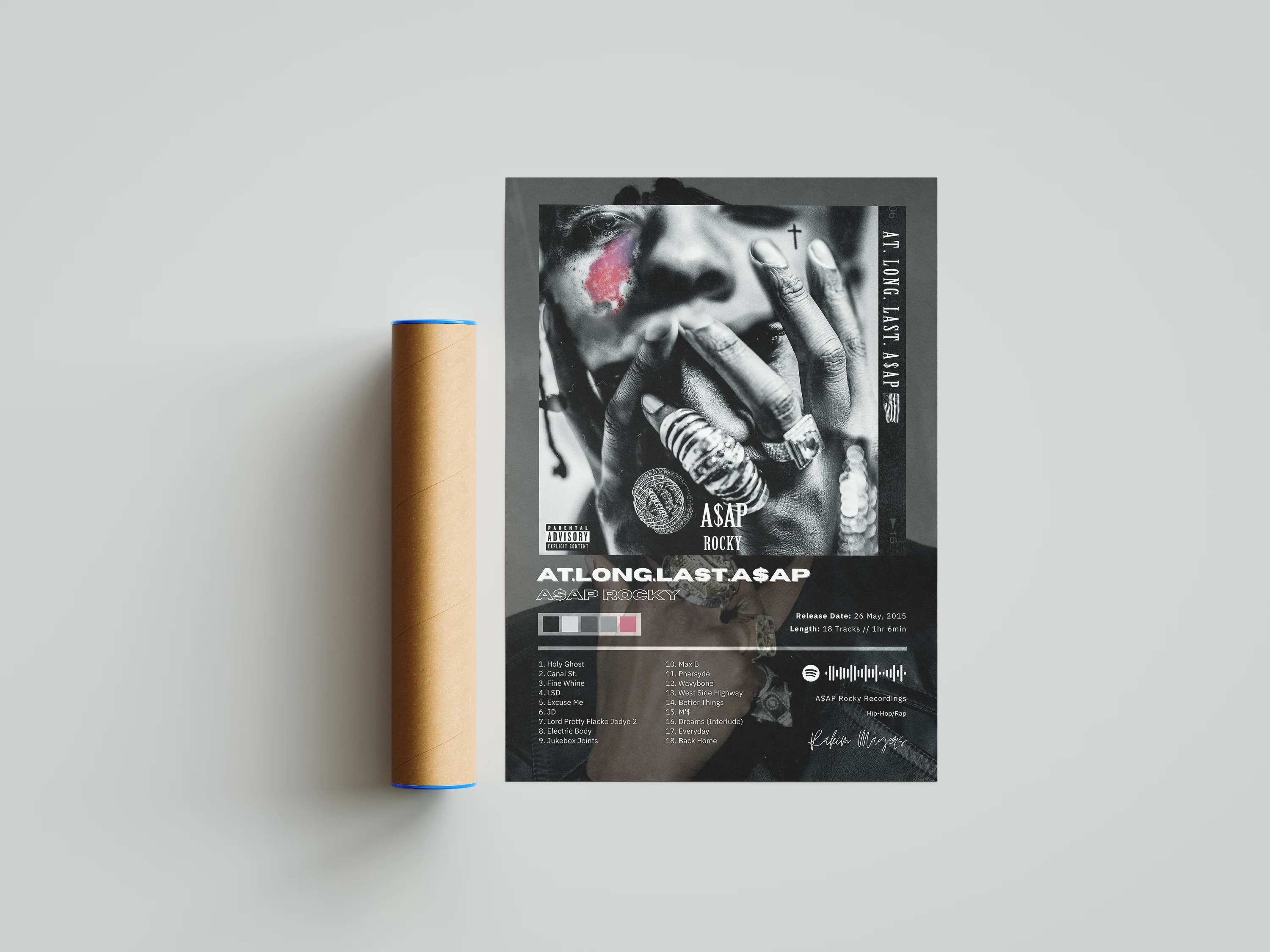 Asap Rocky 'At Long Last' Album Poster - Image 5