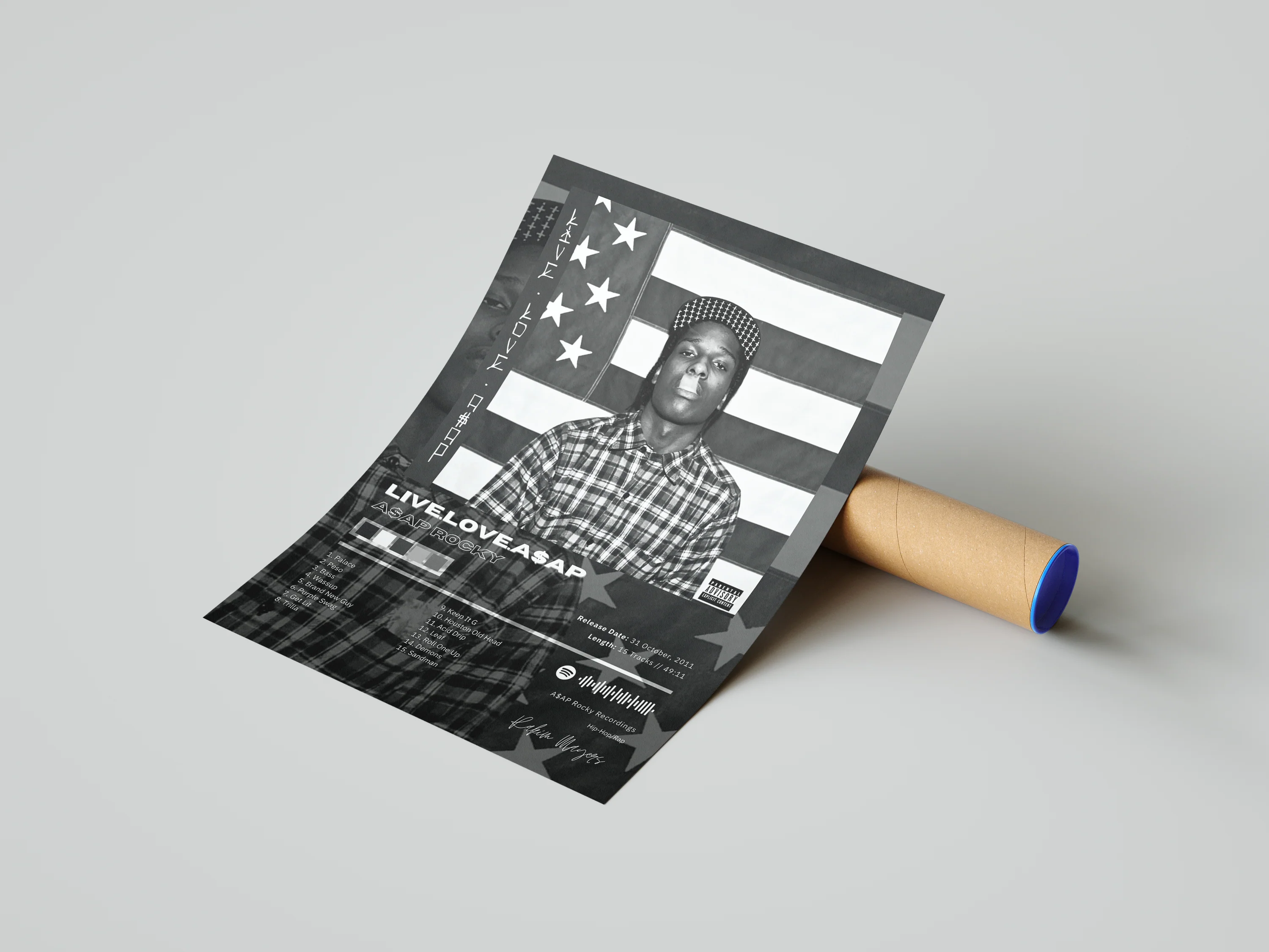 Asap Rocky 'Live Love A$ap' Album Poster - Image 3