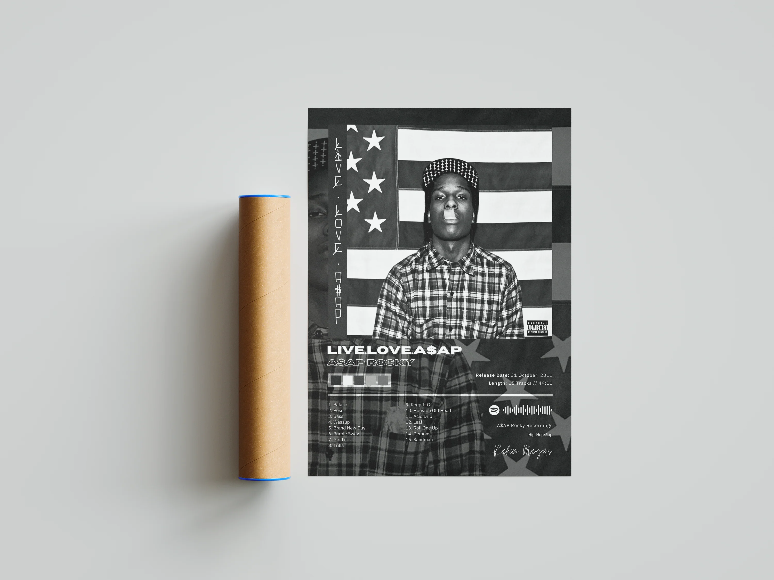 Asap Rocky 'Live Love A$ap' Album Poster - Image 5