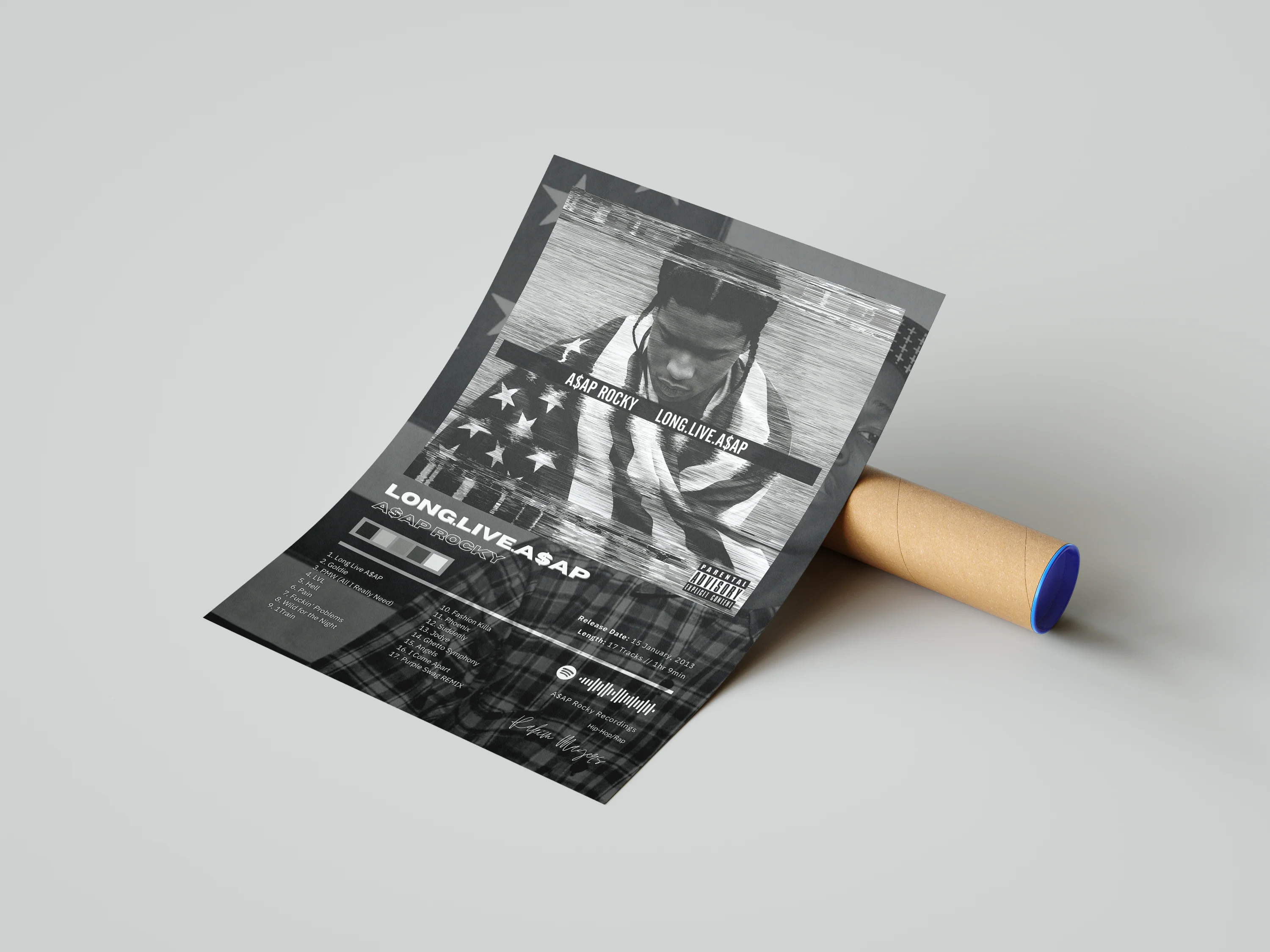 Asap Rocky 'Long Live A$ap' Album Poster - Image 3