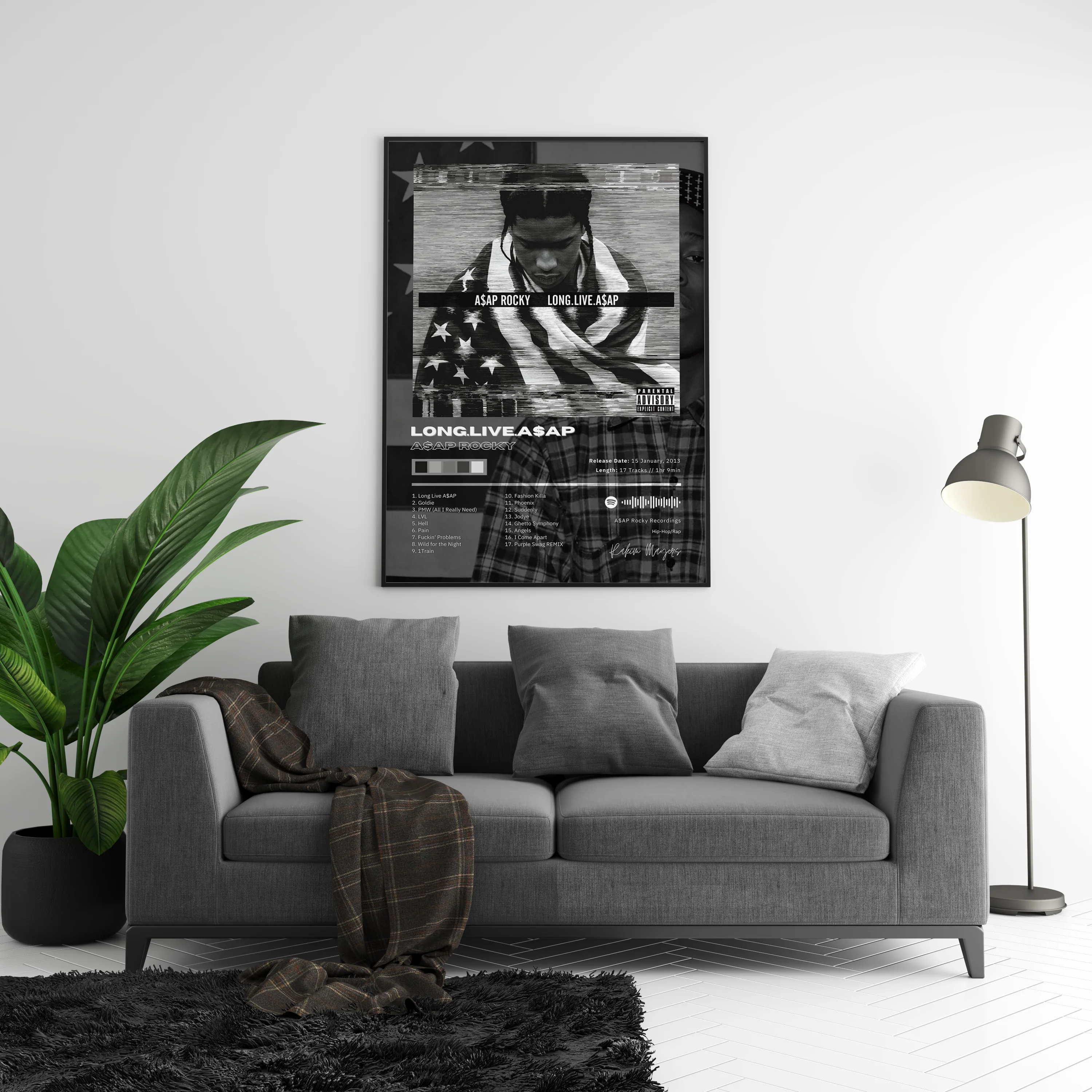 Asap Rocky 'Long Live A$ap' Album Poster - Image 4