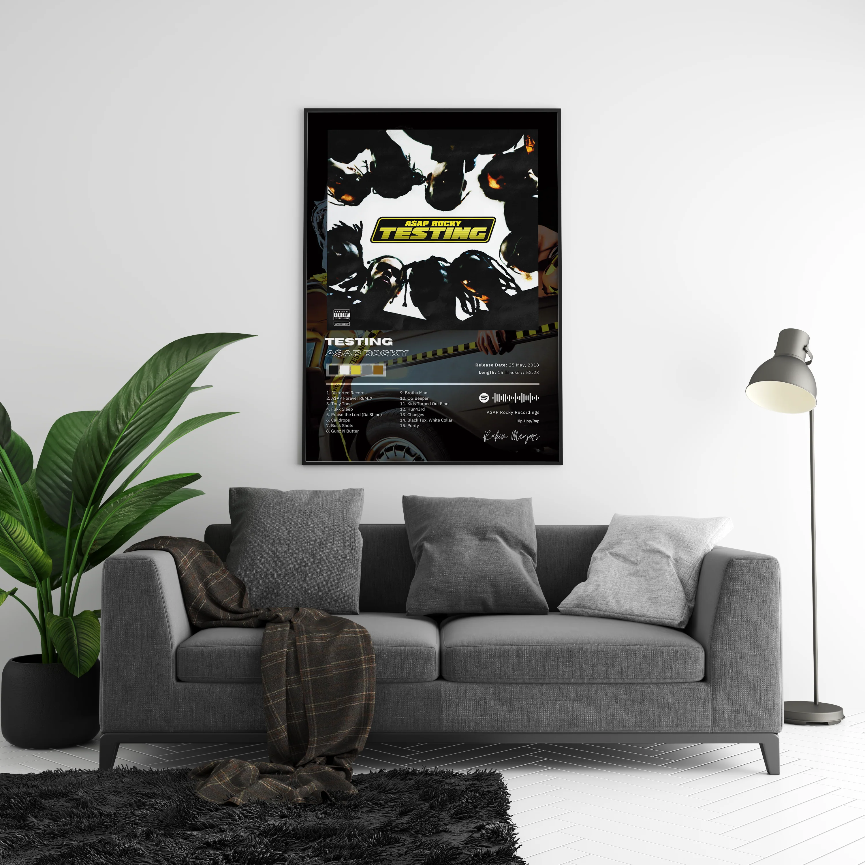 Asap Rocky 'Testing' Album Poster - Image 4