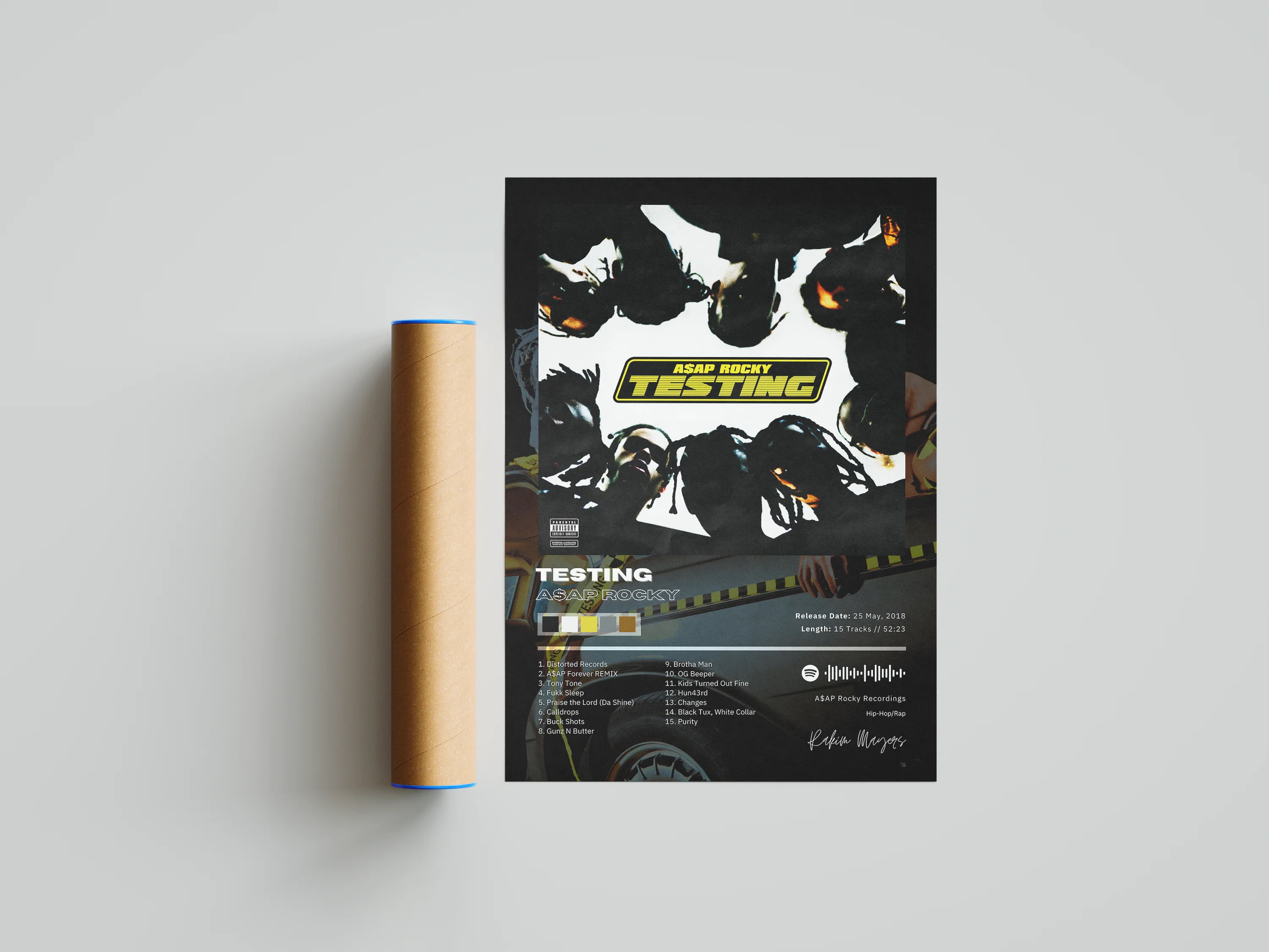 Asap Rocky 'Testing' Album Poster - Image 5