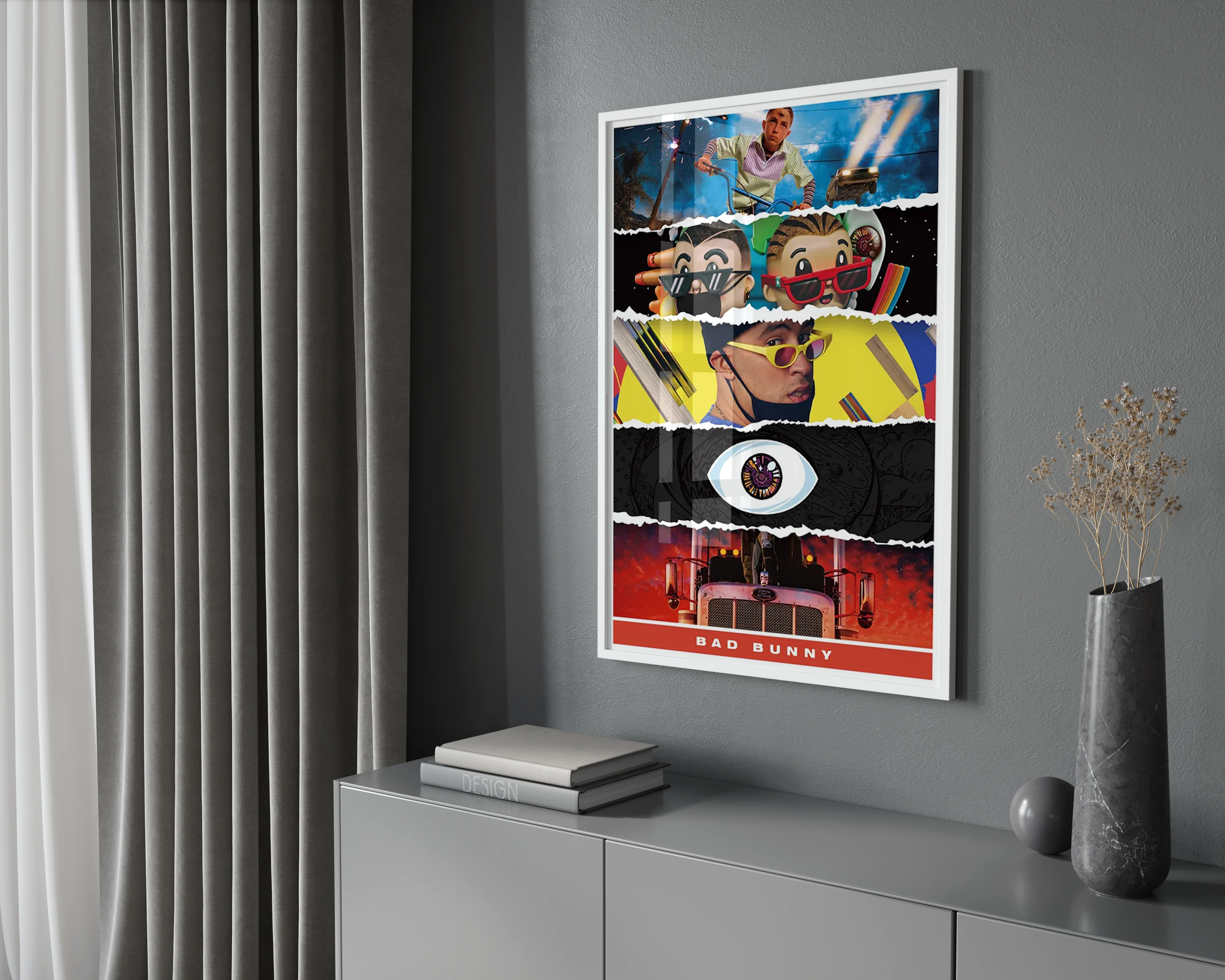Bad Bunny Album Montage Poster - Image 2