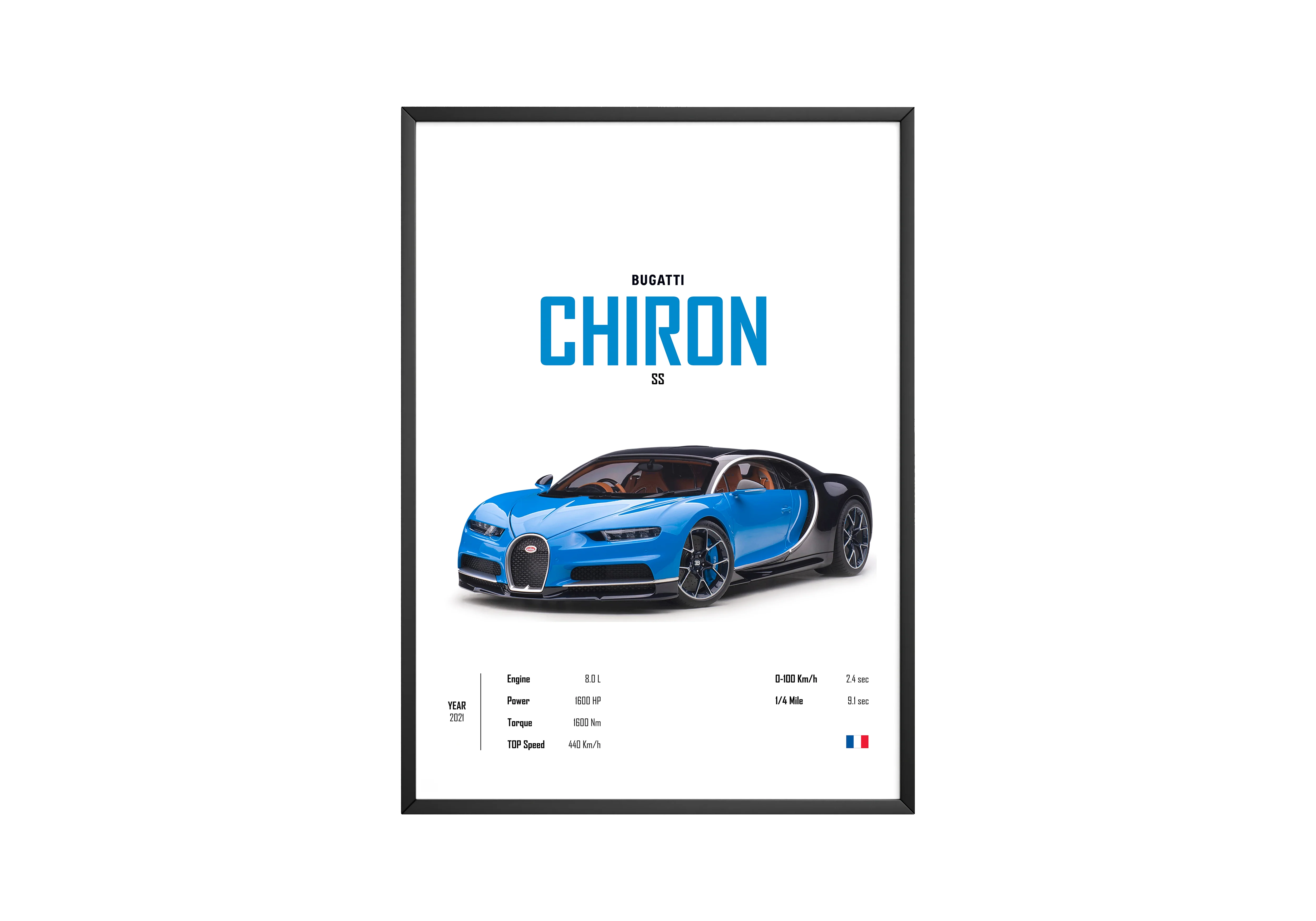 Bugatti Chiron 'CORE' Car Poster