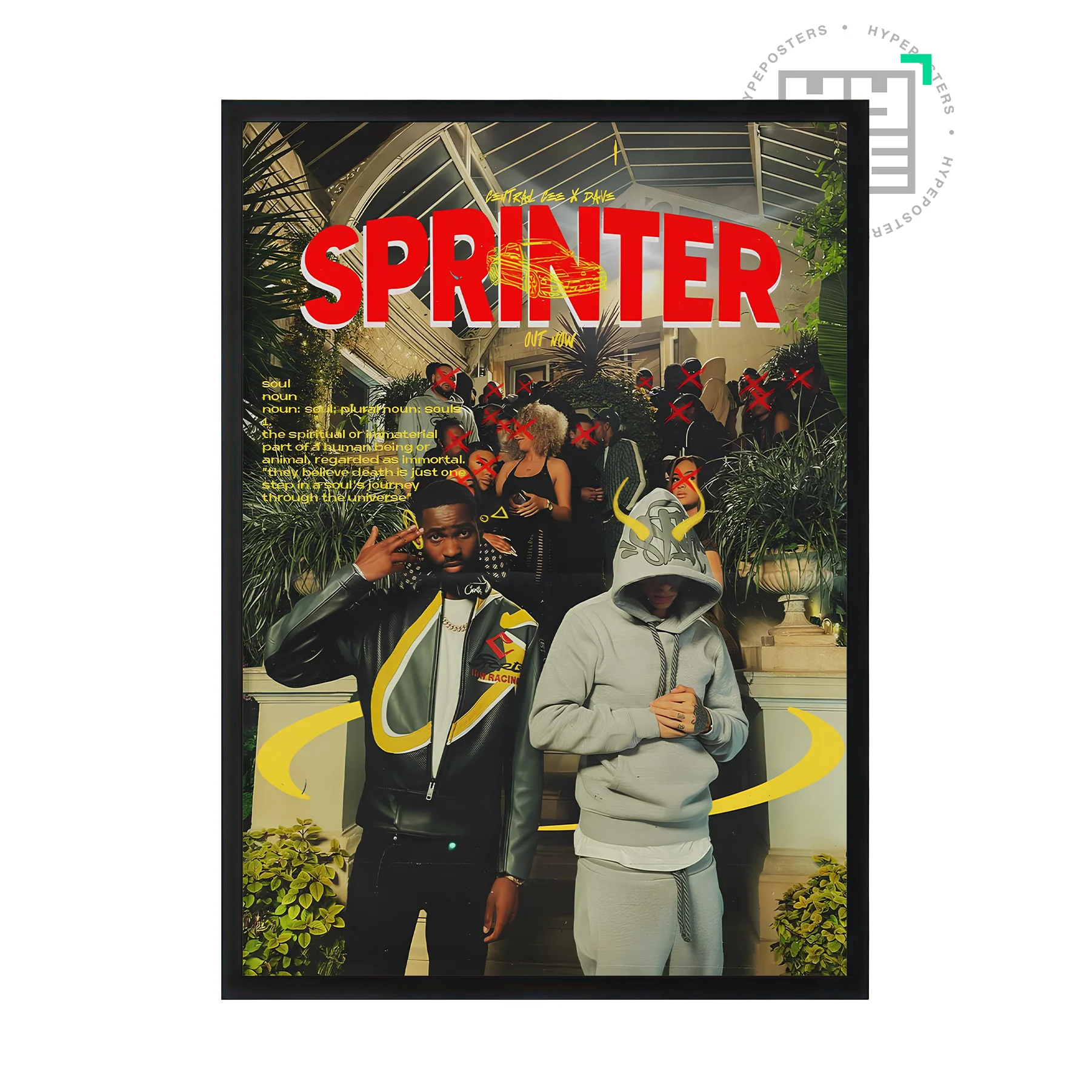 Dave & Central Cee Sprinter Poster
