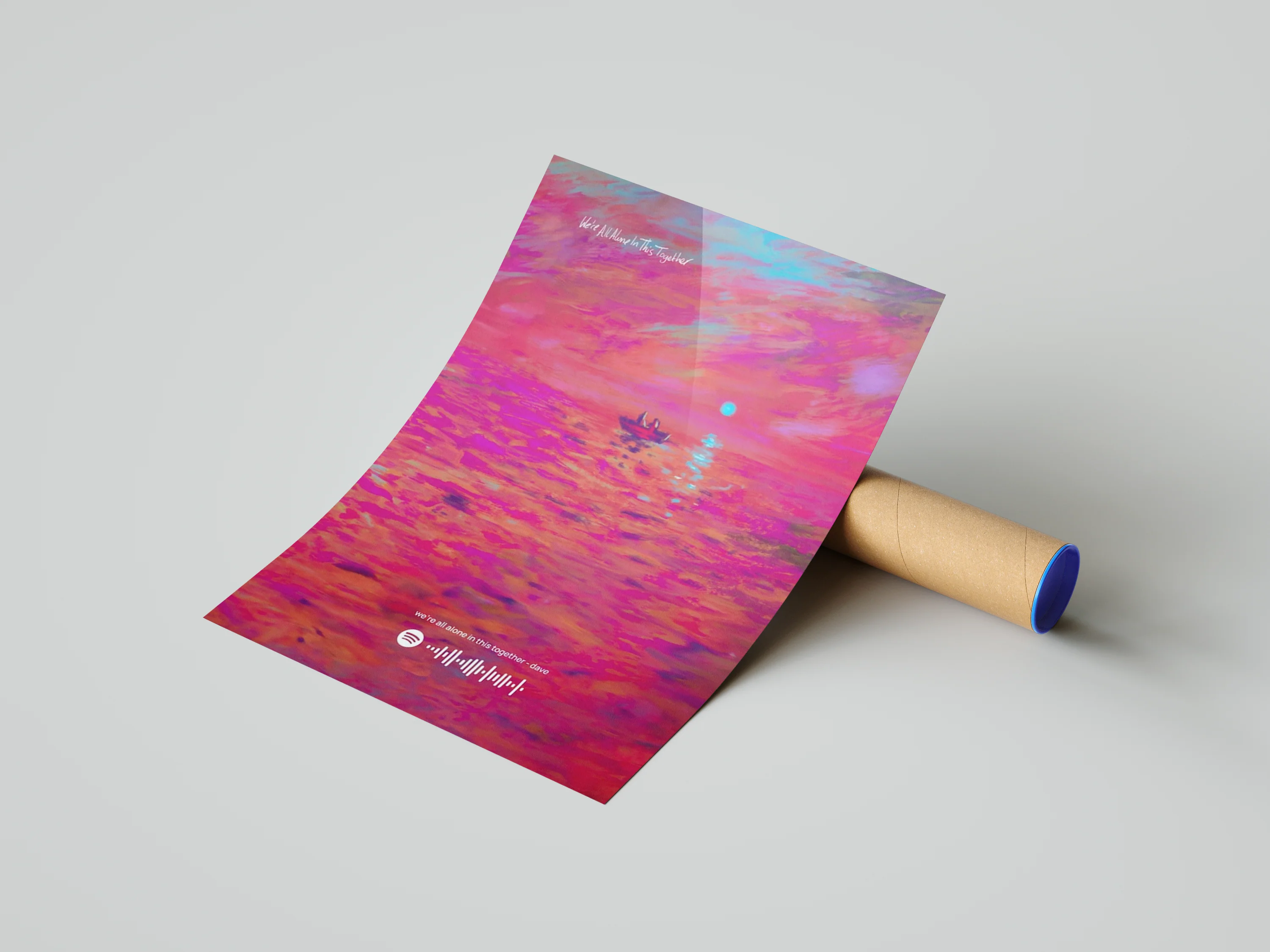Dave 'We're All Alone In This Together' Spotify Poster - Image 3