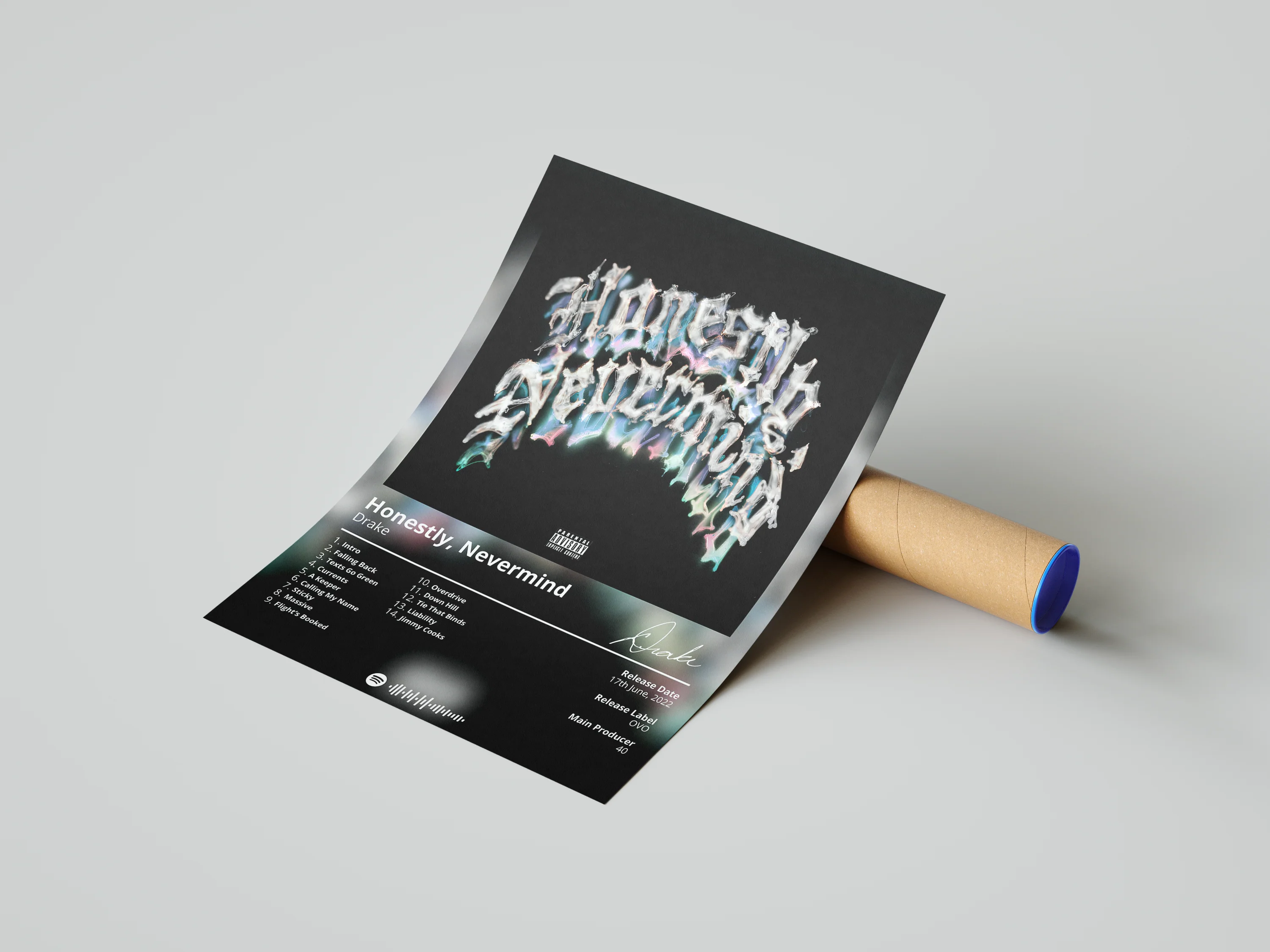 Drake 'Honestly, Nevermind' Album Poster - Image 3