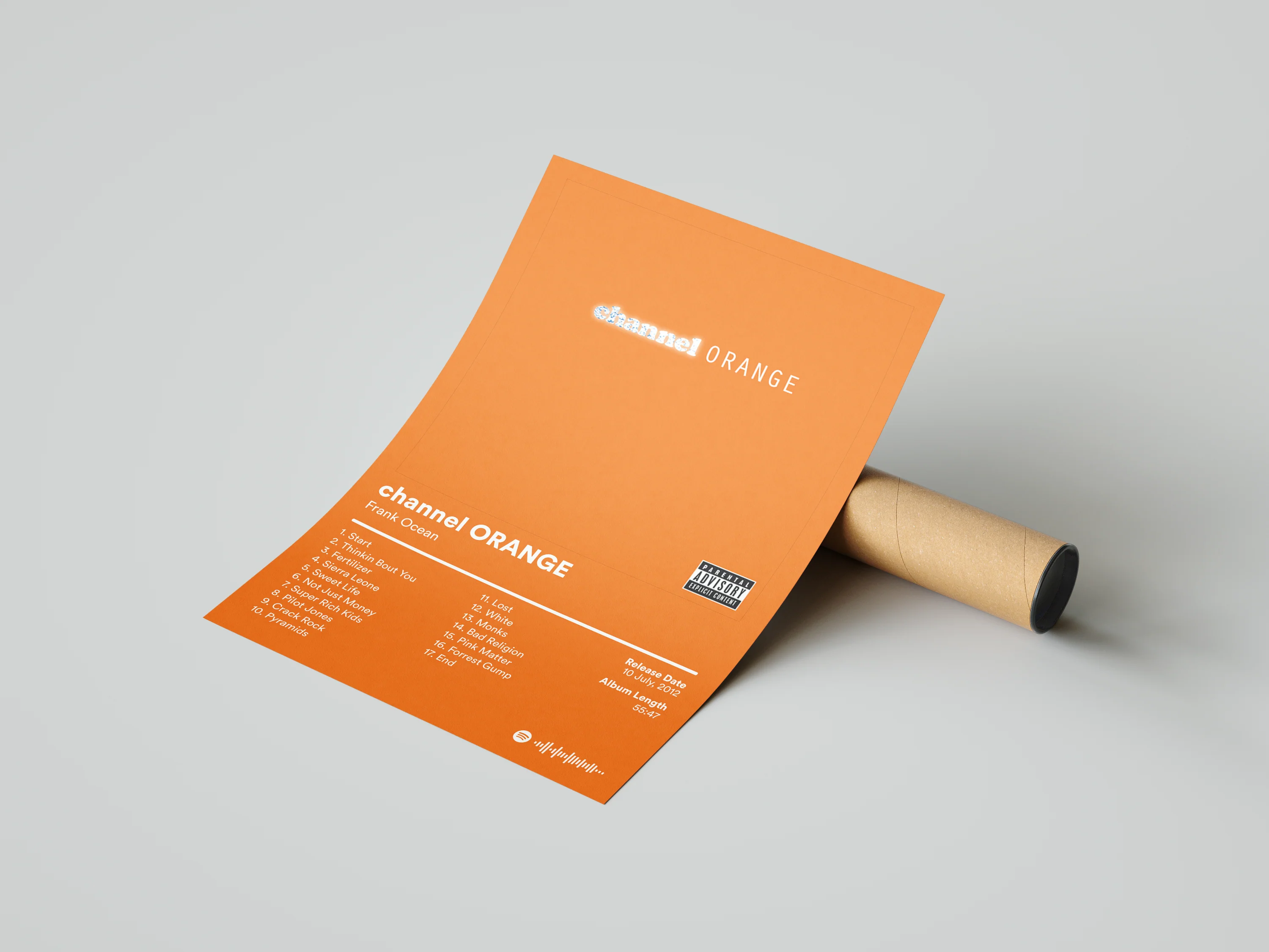 Frank Ocean 'Channel ORANGE' Album Poster - Image 4