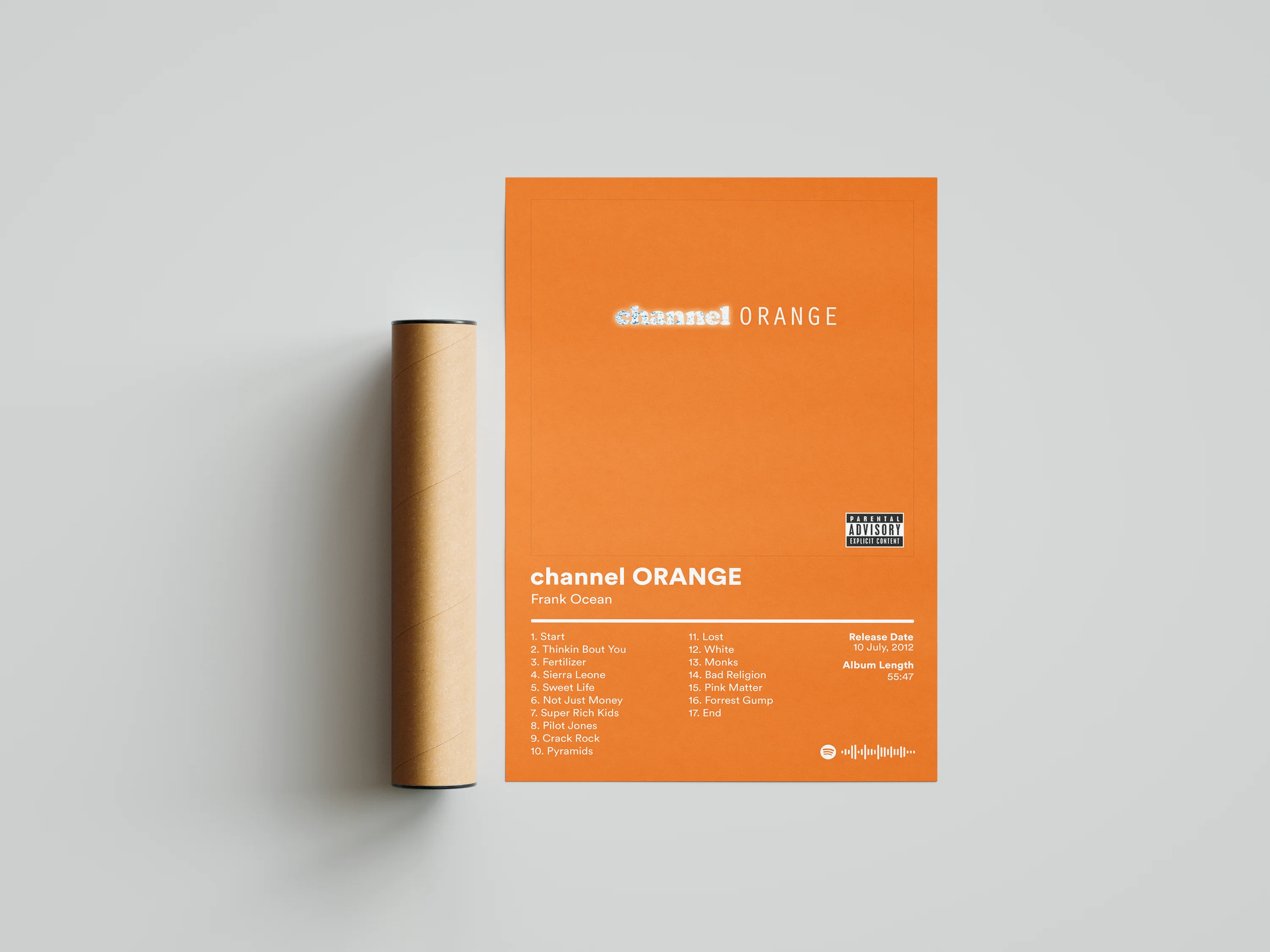 Frank Ocean 'Channel ORANGE' Album Poster - Image 6