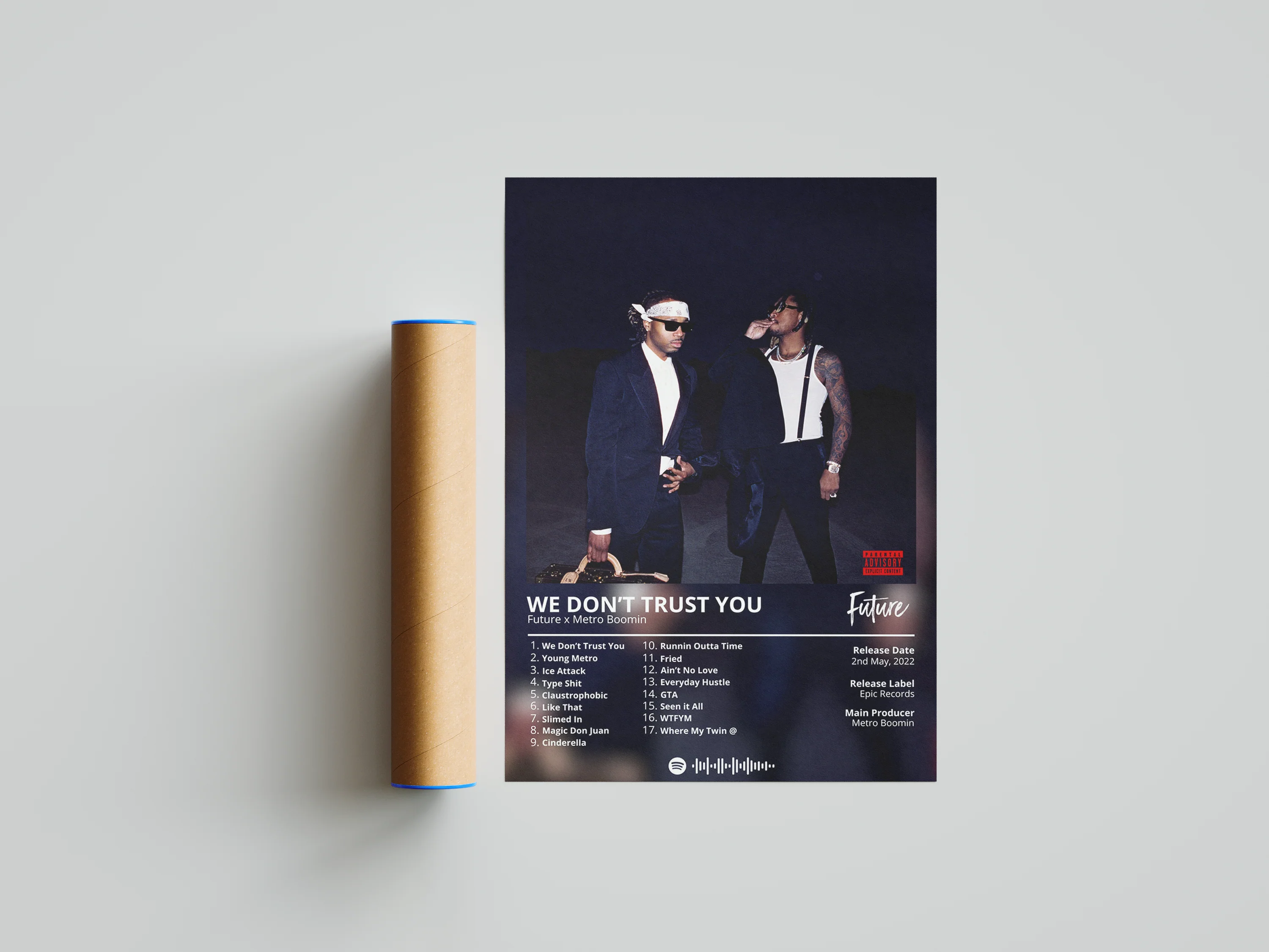 Future x Metro Boomin 'We Don't Trust You' Album Poster - Image 6
