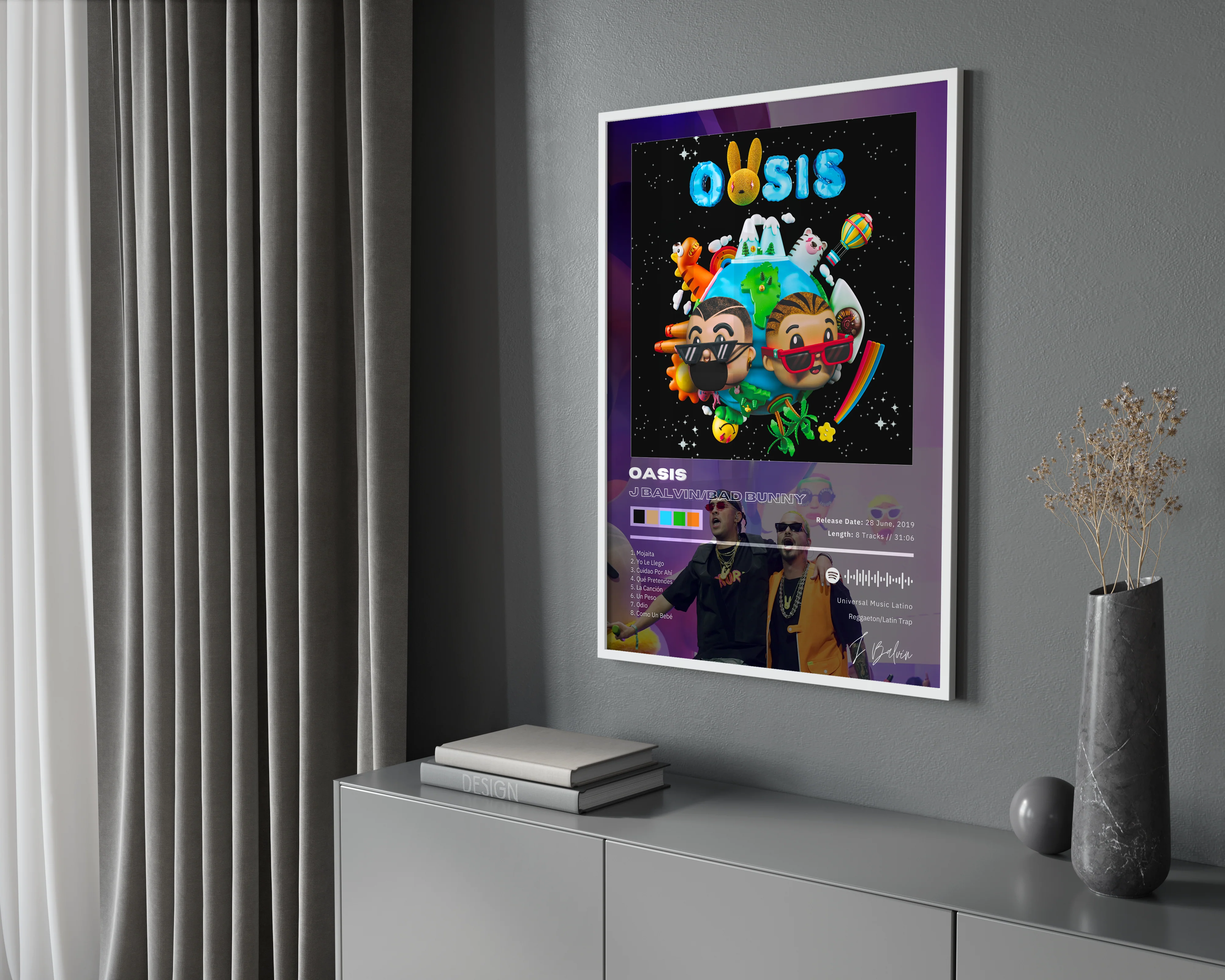 J Balvin 'OASIS' Album Poster - Image 2