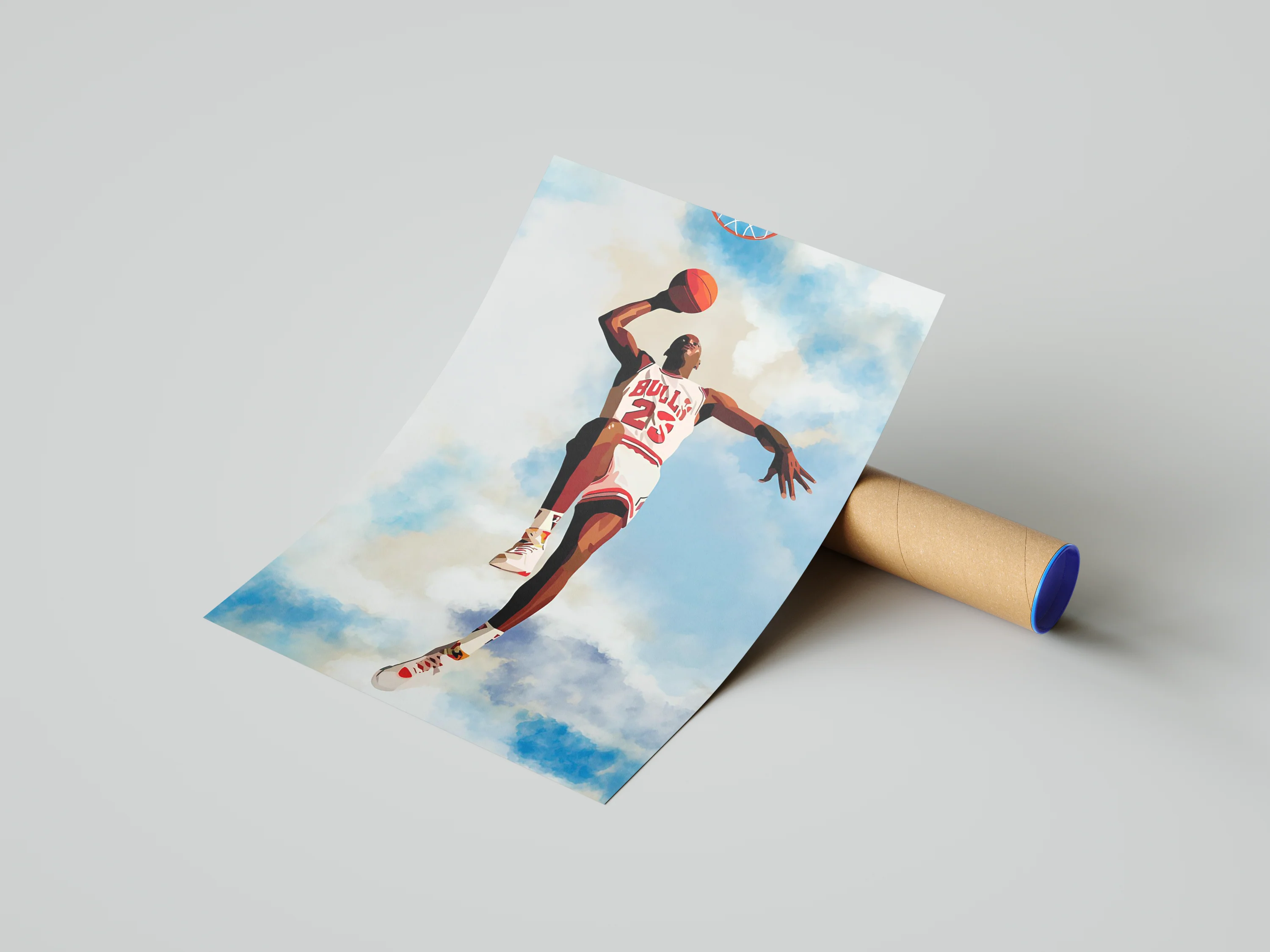 Jordan Bulls Fly Poster - Image 3