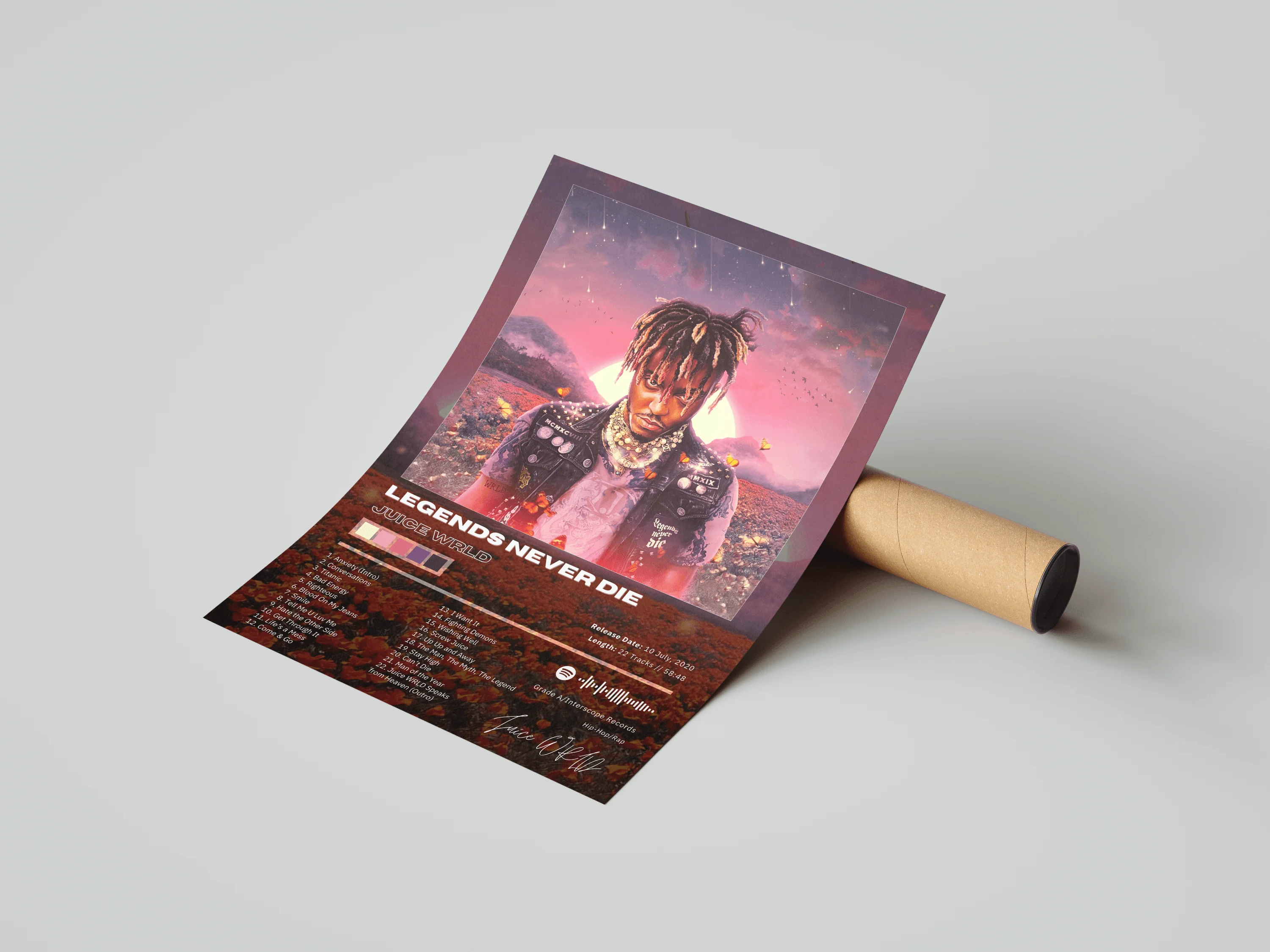 Juice WRLD 'Legends Never Die' Album Poster - Image 4