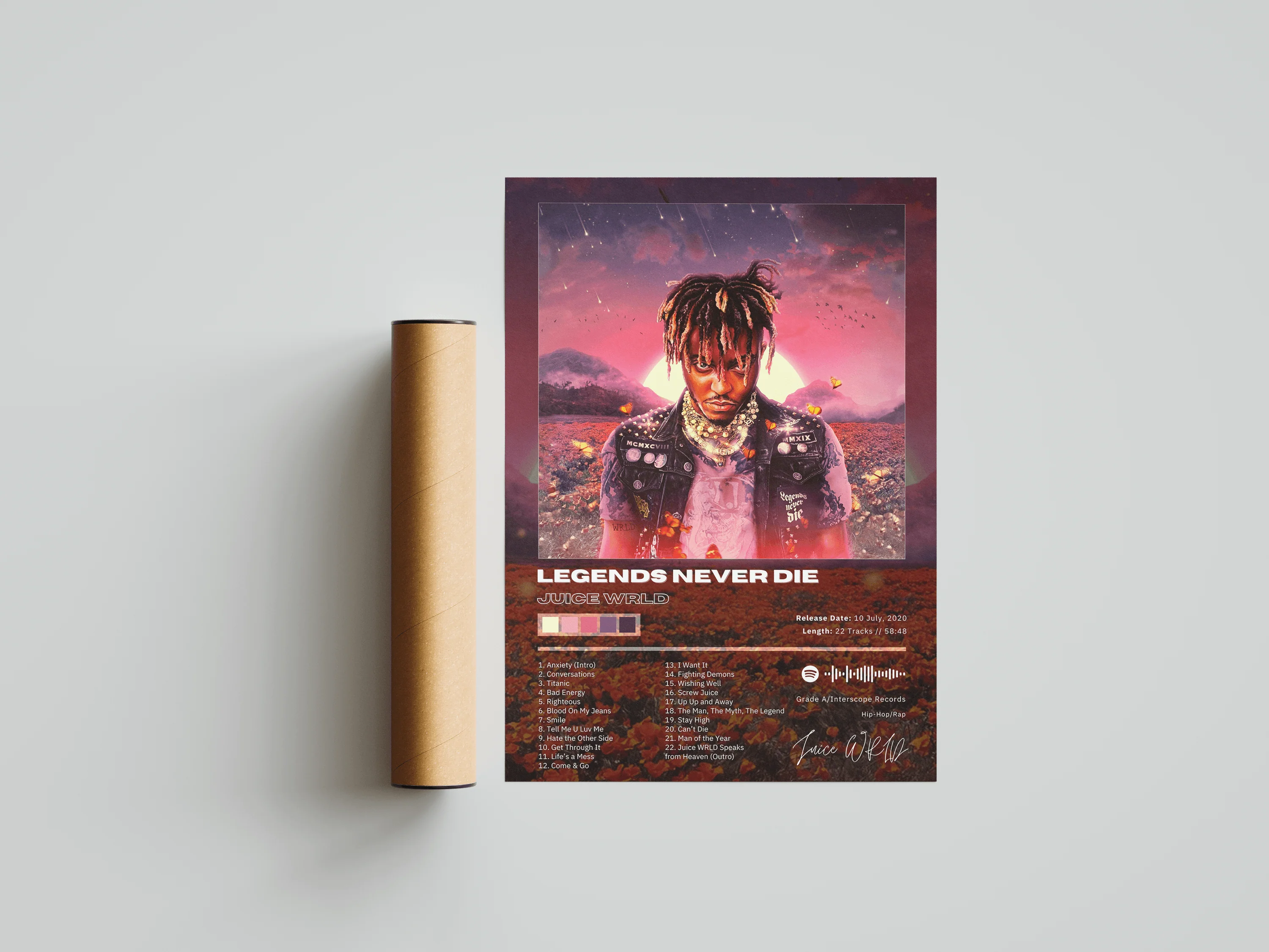 Juice WRLD 'Legends Never Die' Album Poster - Image 6