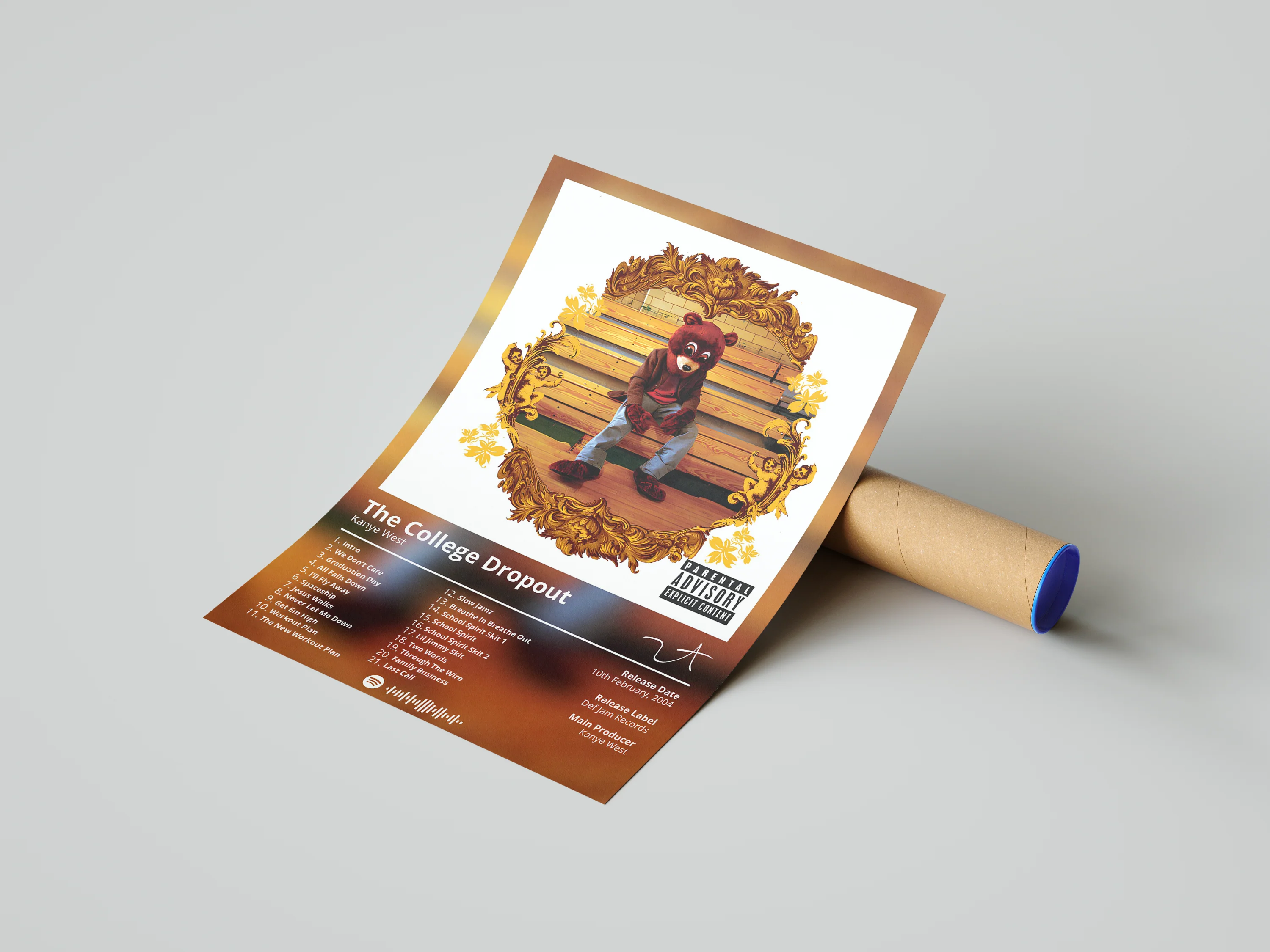 Kanye West 'The College Dropout' Album Poster - Image 3