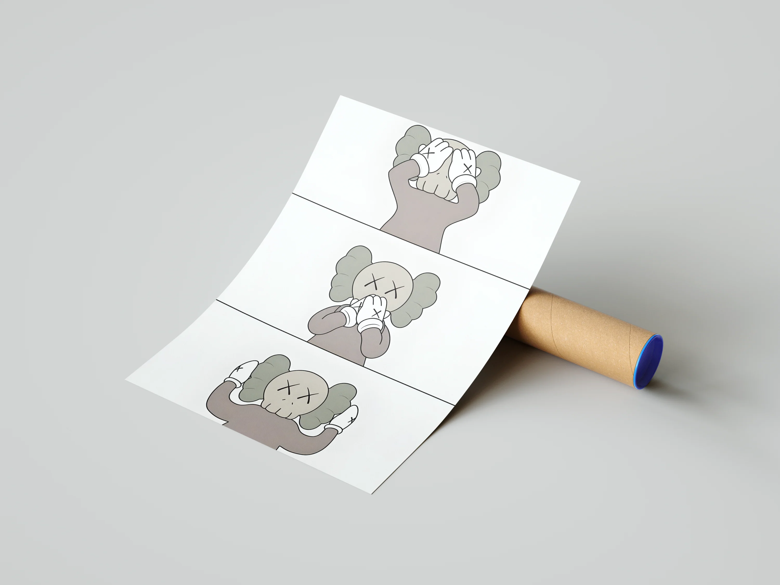Kaws - See Speak Hear No Evil Poster - Image 3