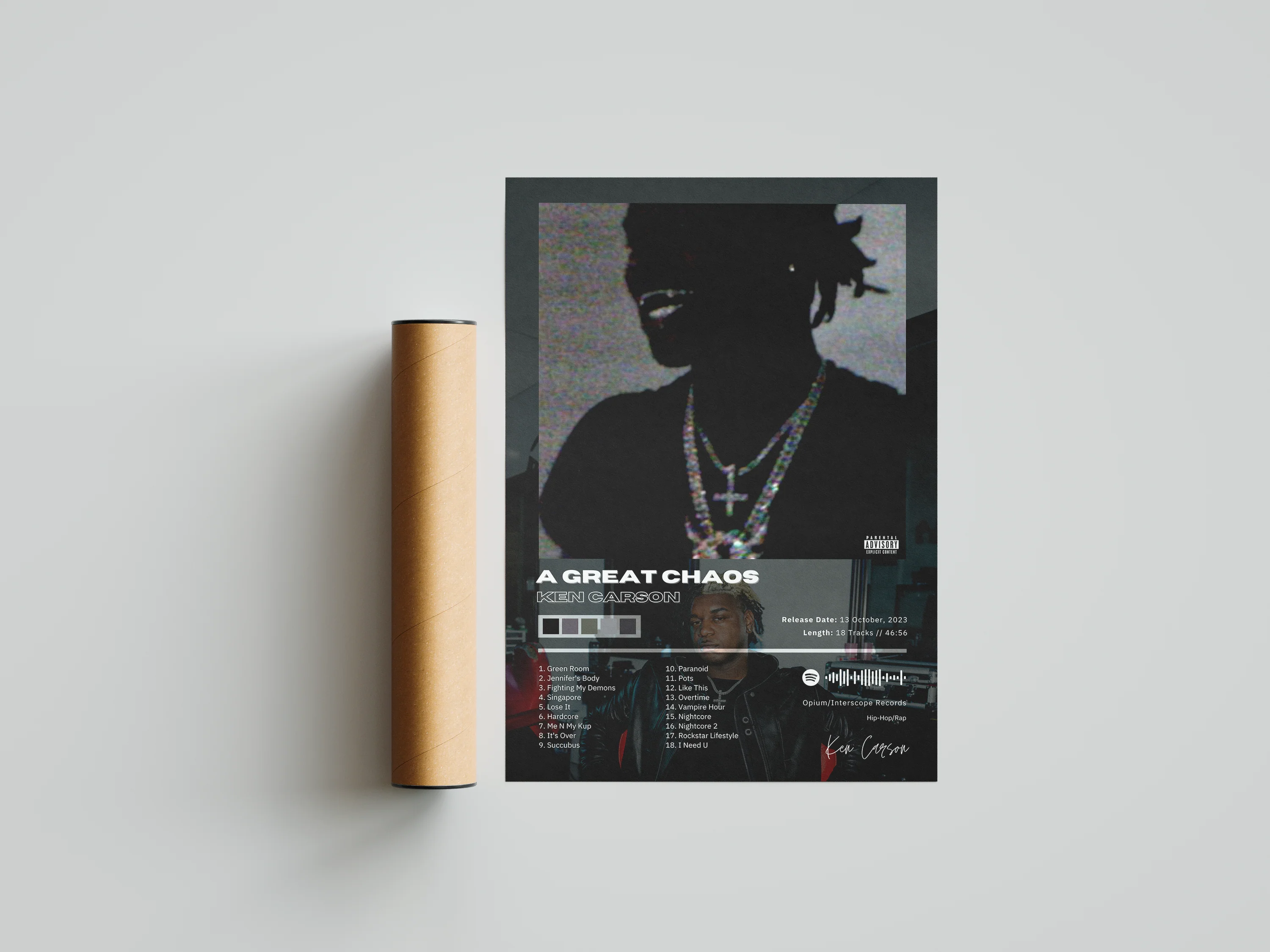Ken Carson 'A Great Chaos' Album Poster - Image 6