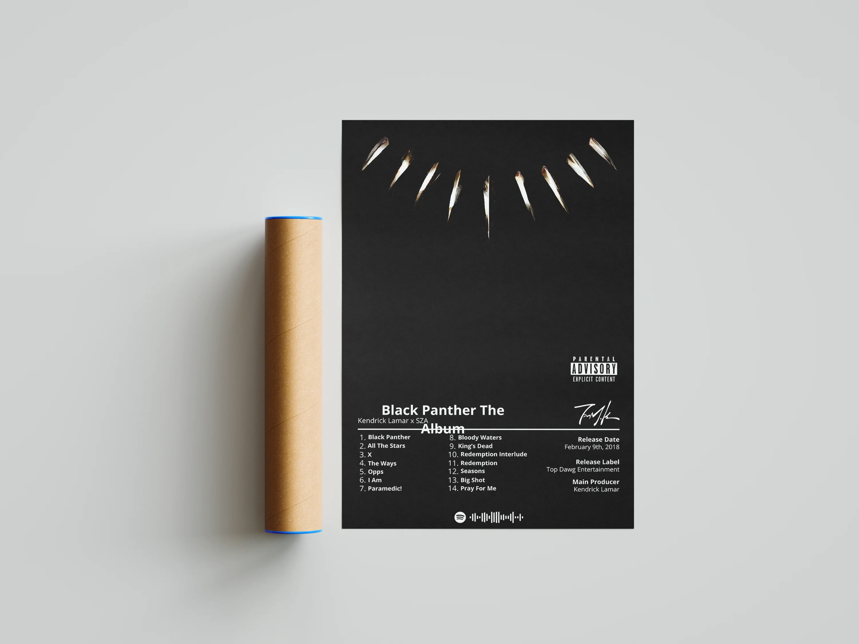 Kendrick Lamar 'Black Panther' Album Poster - Image 6