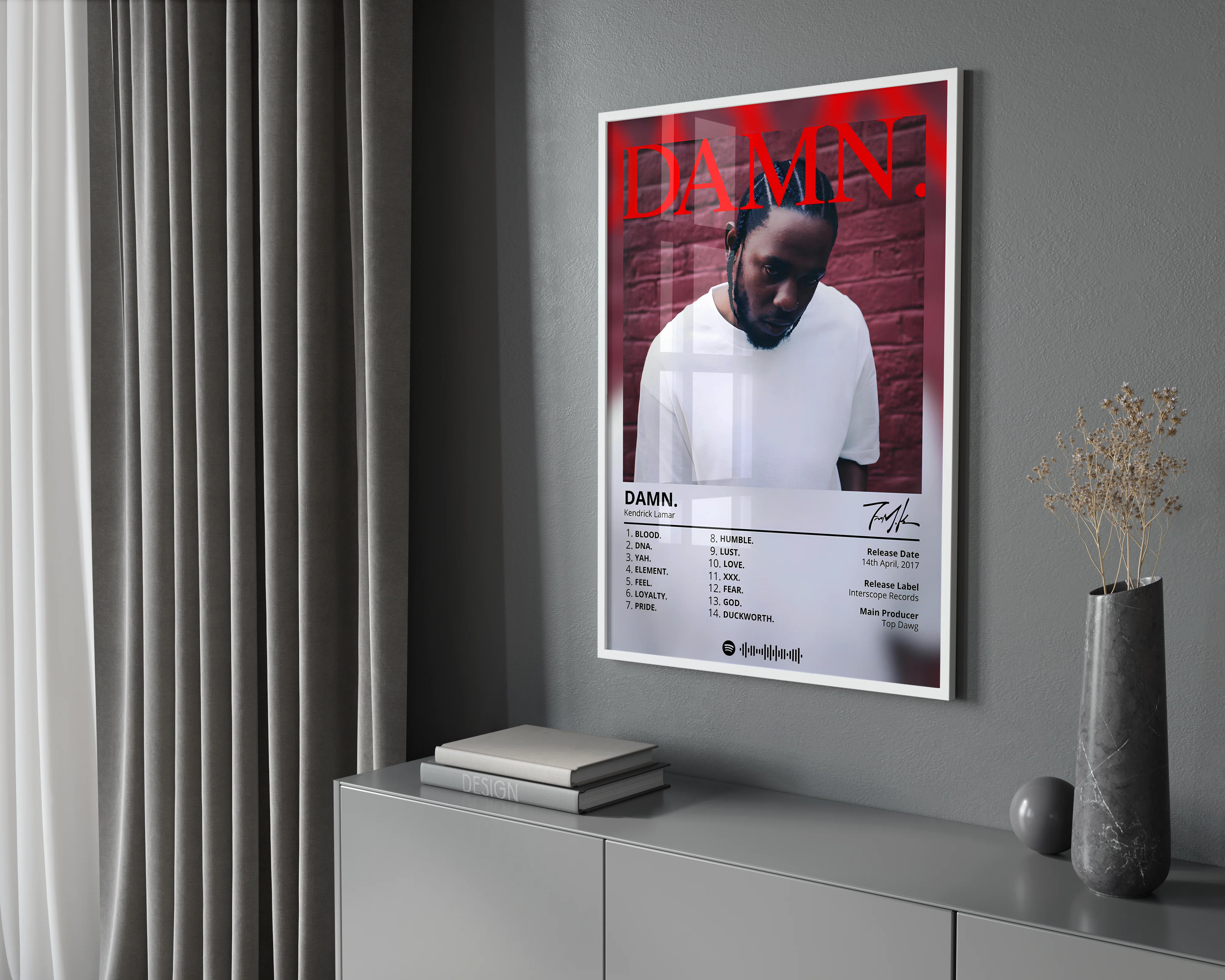 Kendrick Lamar - "Damn" Album Poster - Image 2