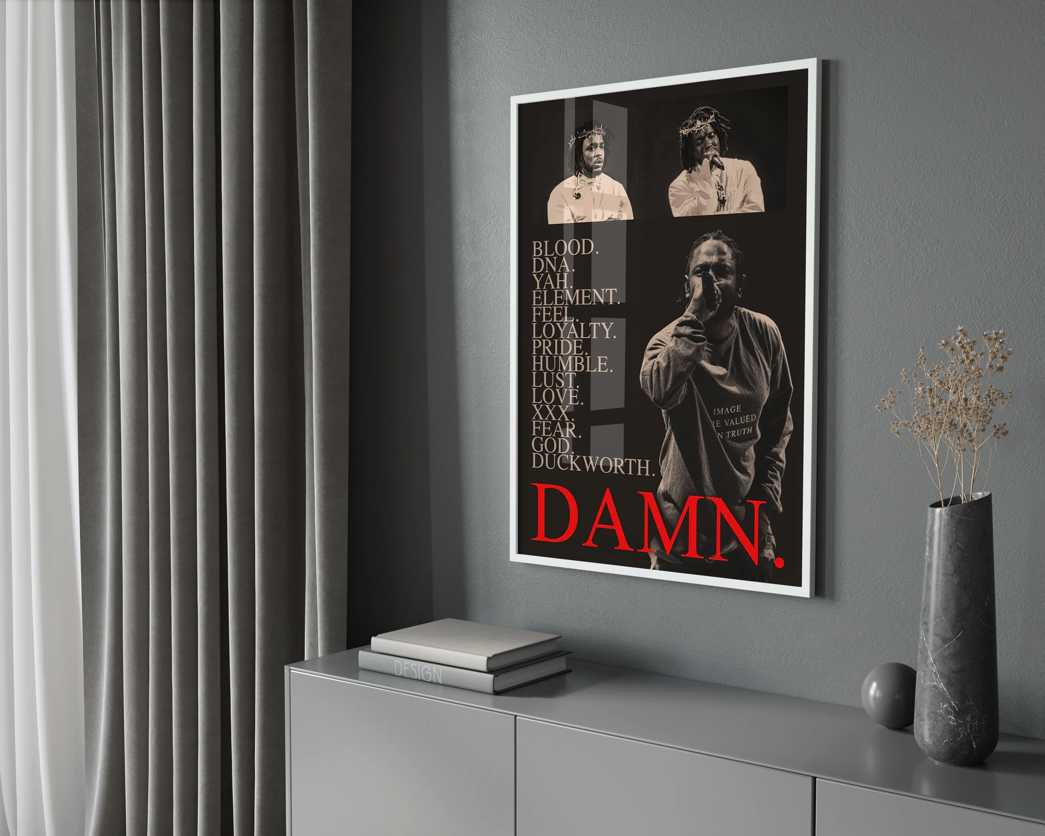 Kendrick Lamar 'Damn' Visions Poster - Image 2