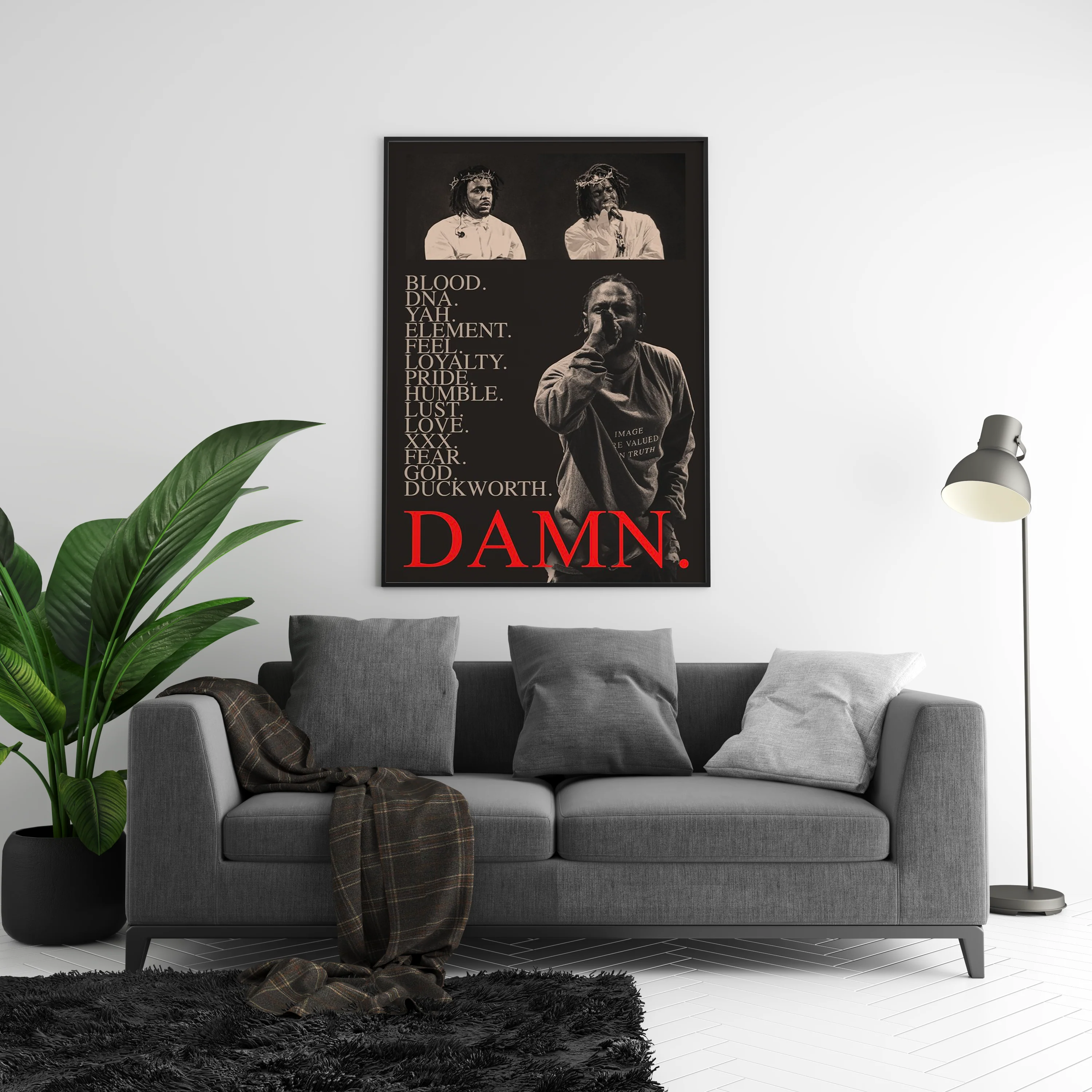 Kendrick Lamar 'Damn' Visions Poster - Image 4