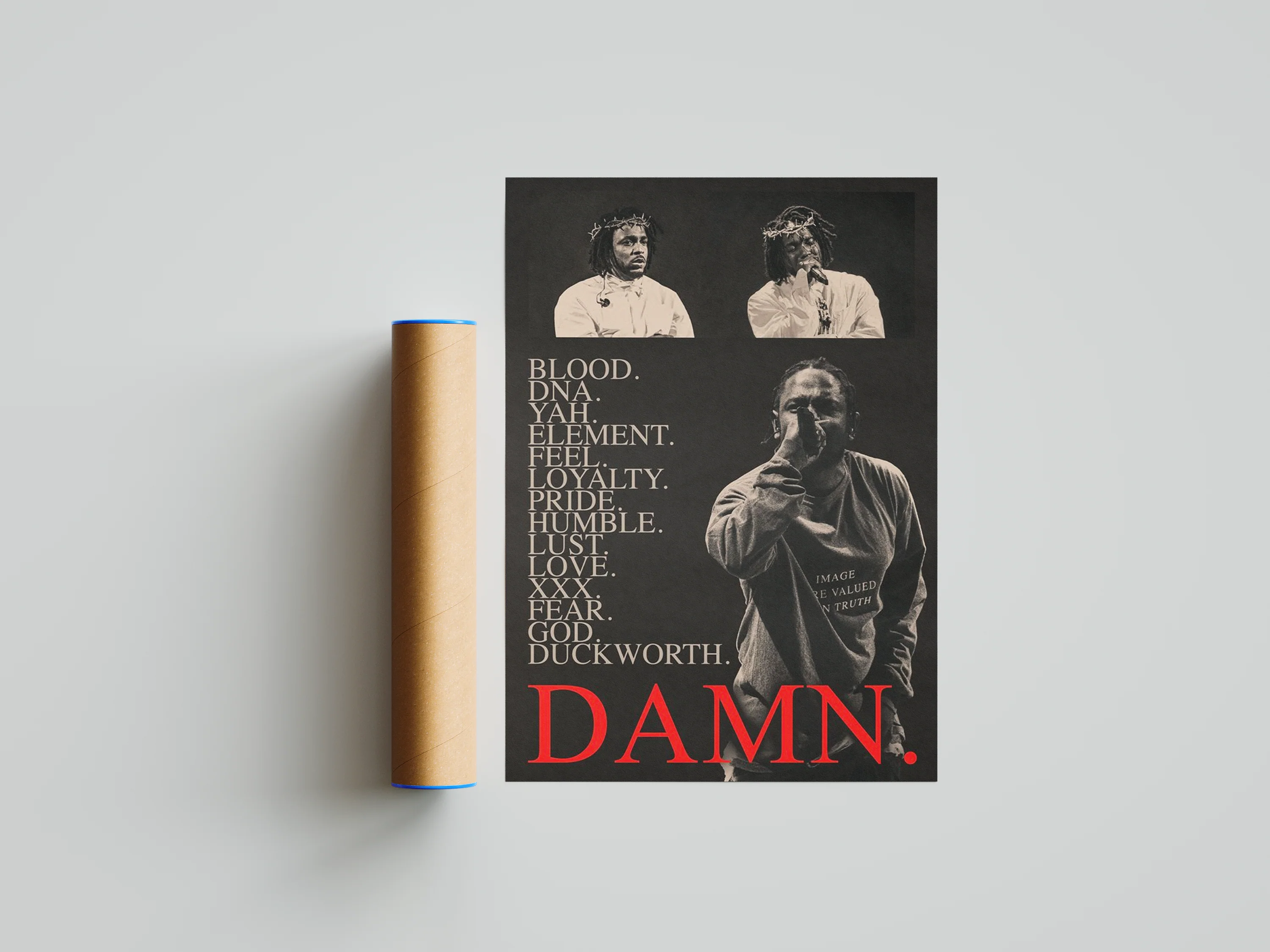 Kendrick Lamar 'Damn' Visions Poster - Image 5