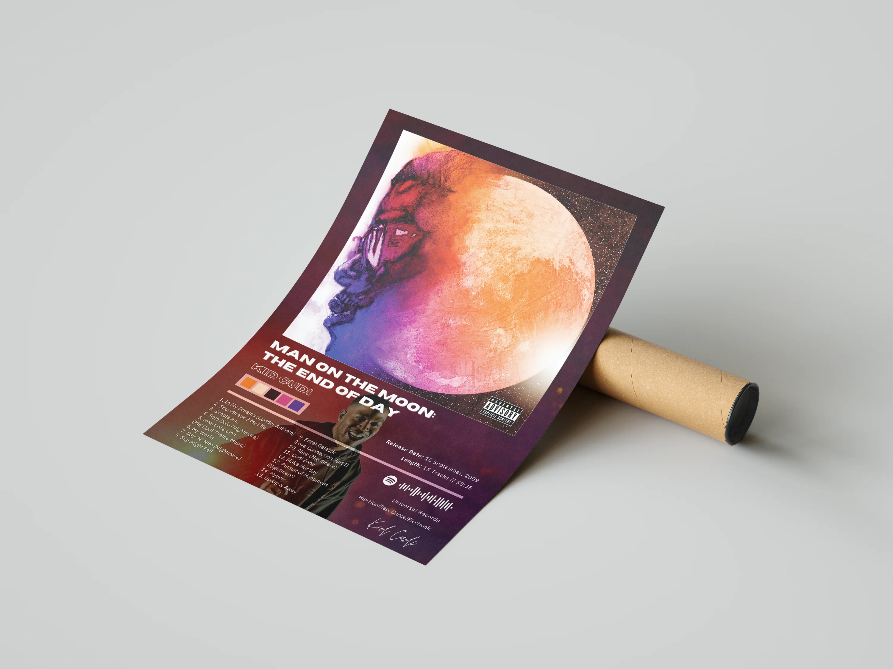 Kid Cudi 'Man On The Moon: The End Of Day' Album Poster - Image 4