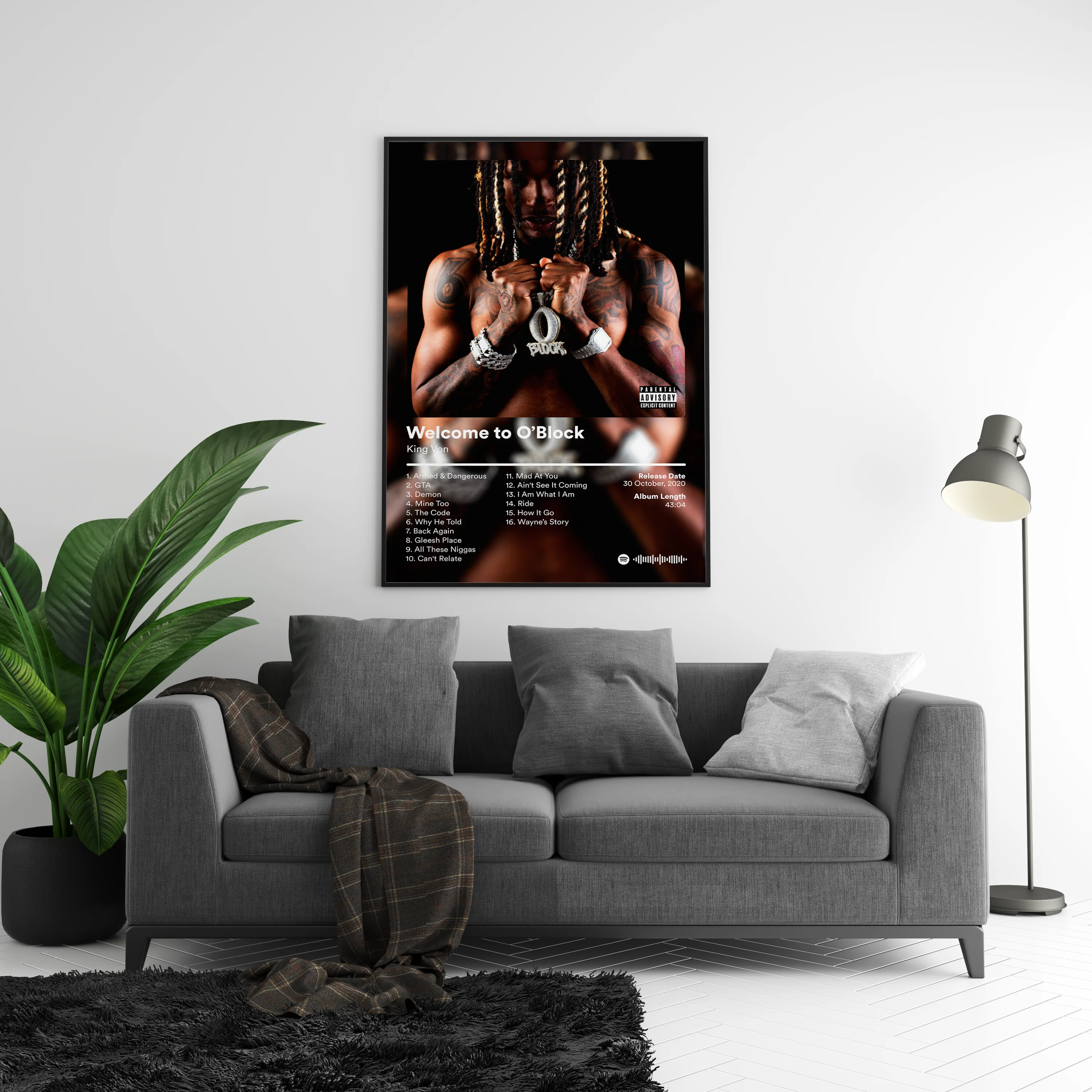King Von 'Welcome To O Block' Album Poster - Image 5