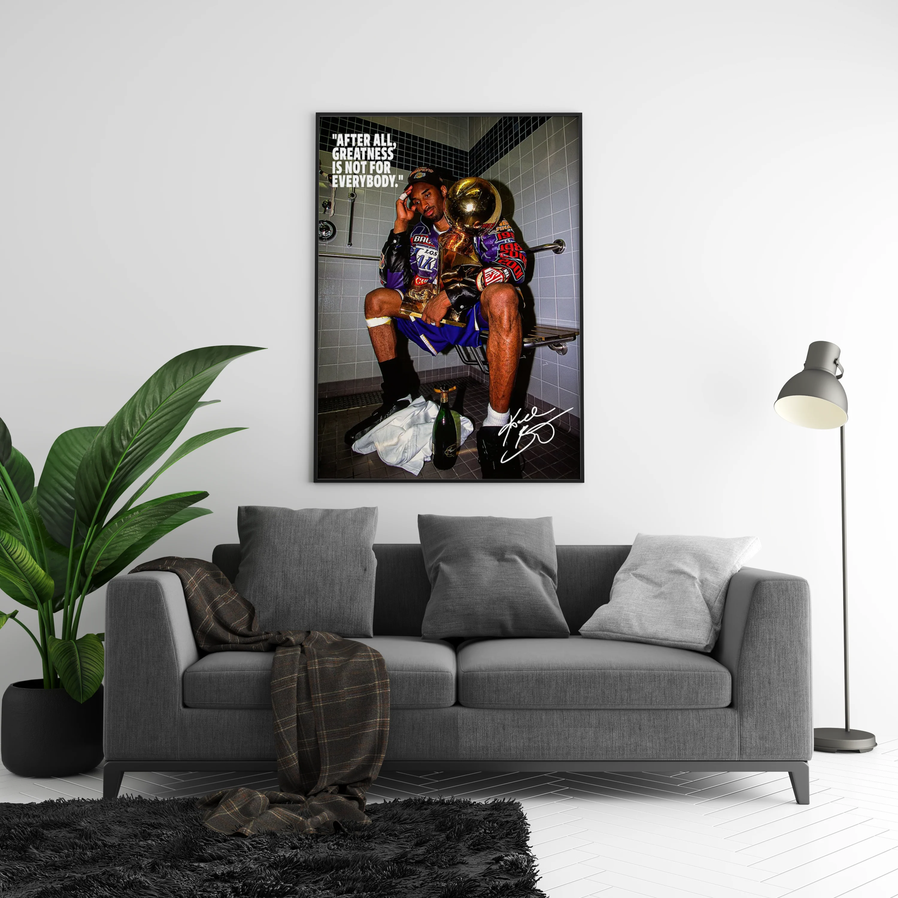 Kobe Bryant Vintage Trophy Poster - Image 4