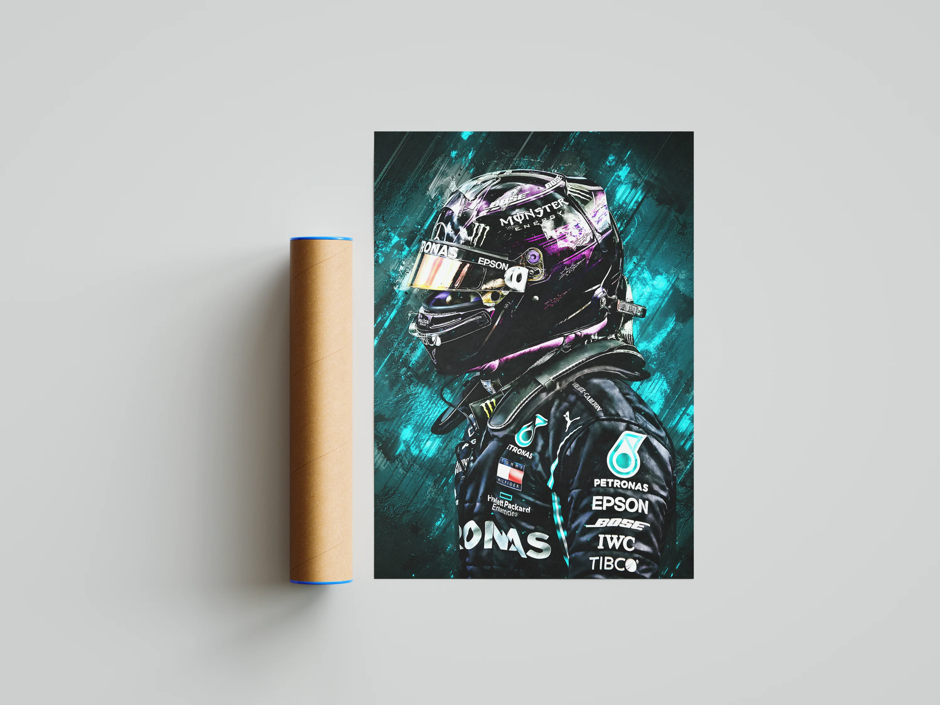 Lewis Hamilton Painting Poster - Image 6