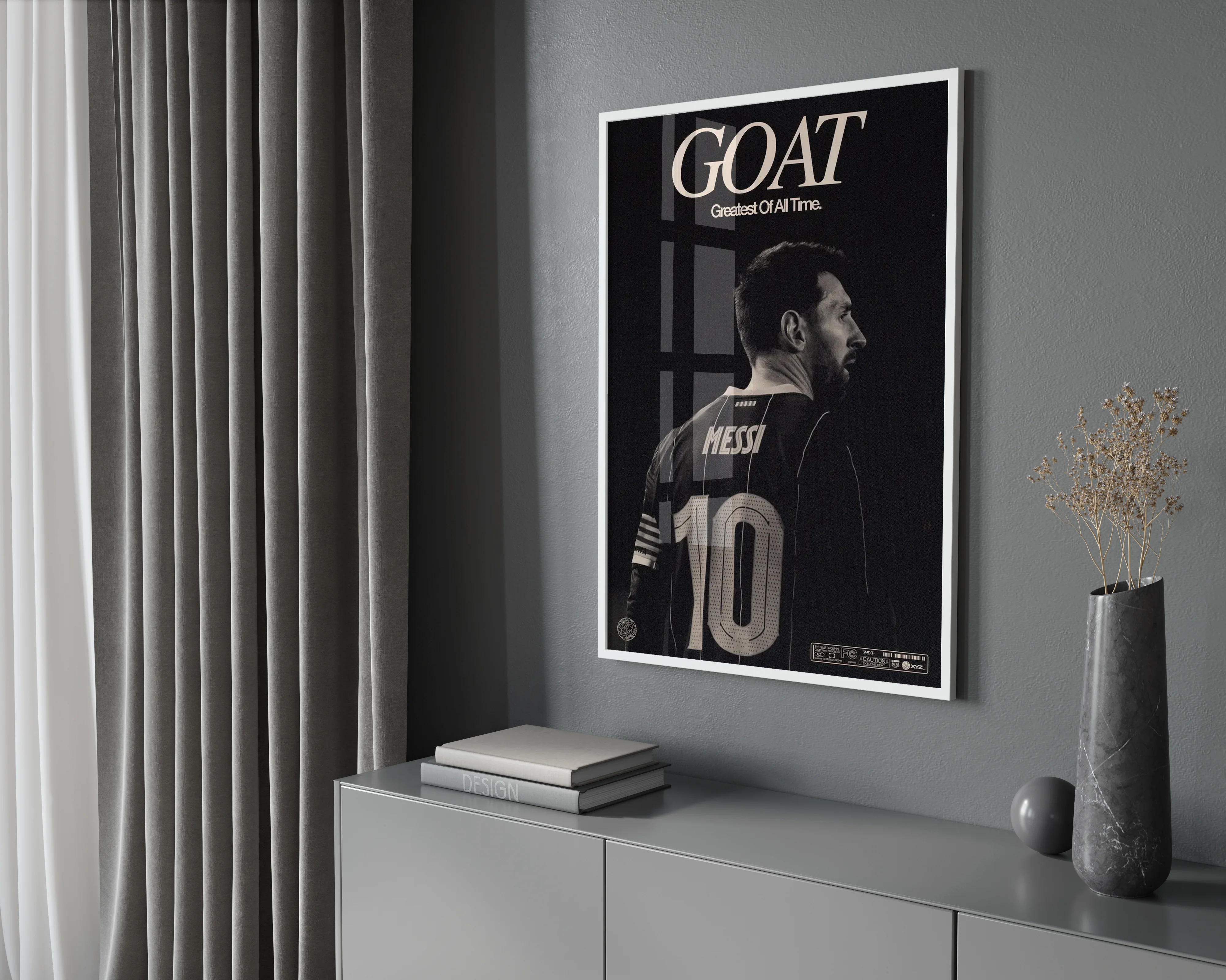 Lionel Messi 'GOAT' Poster - Image 2