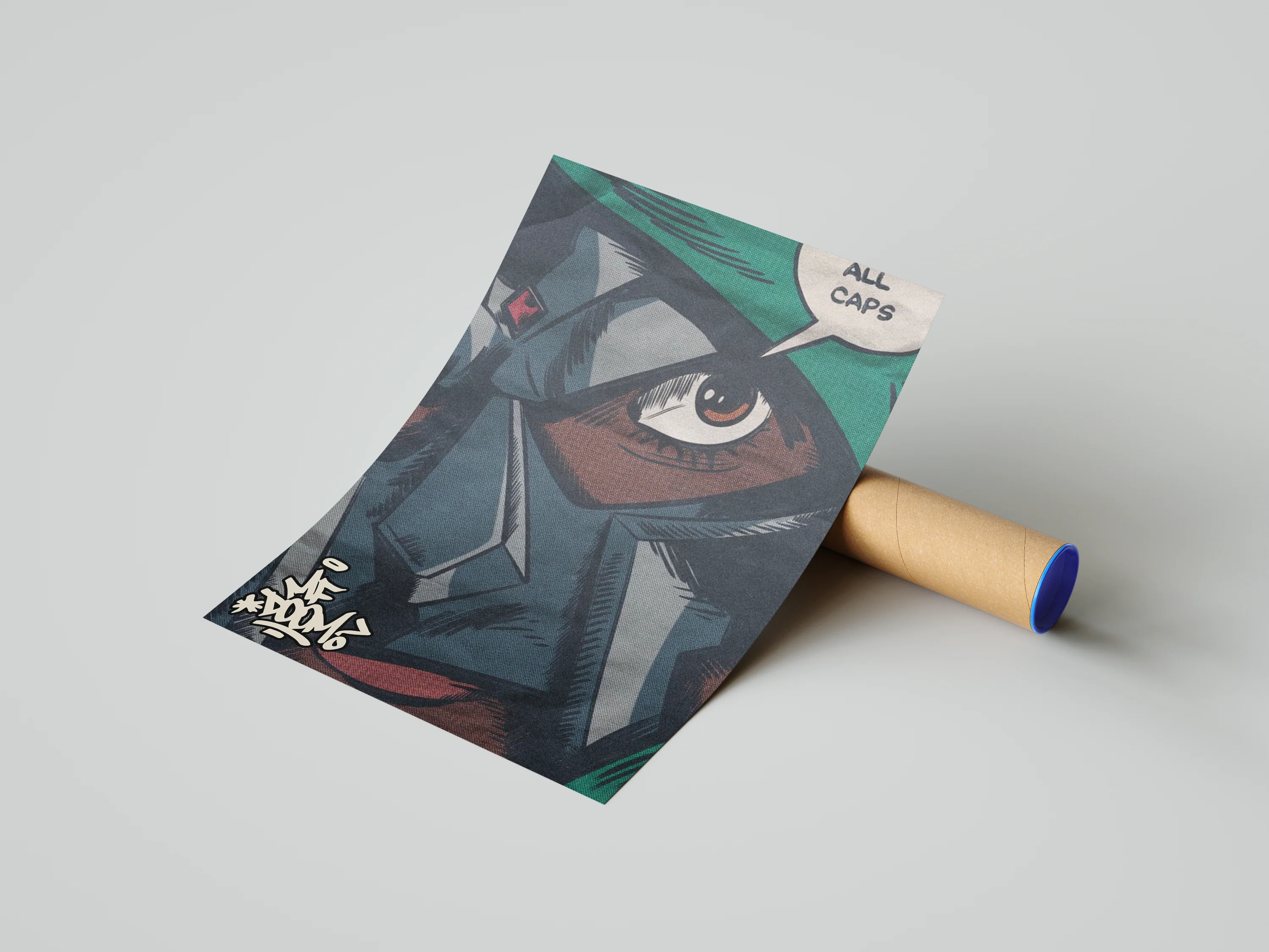 MF Doom 'All Caps' Poster - Image 3