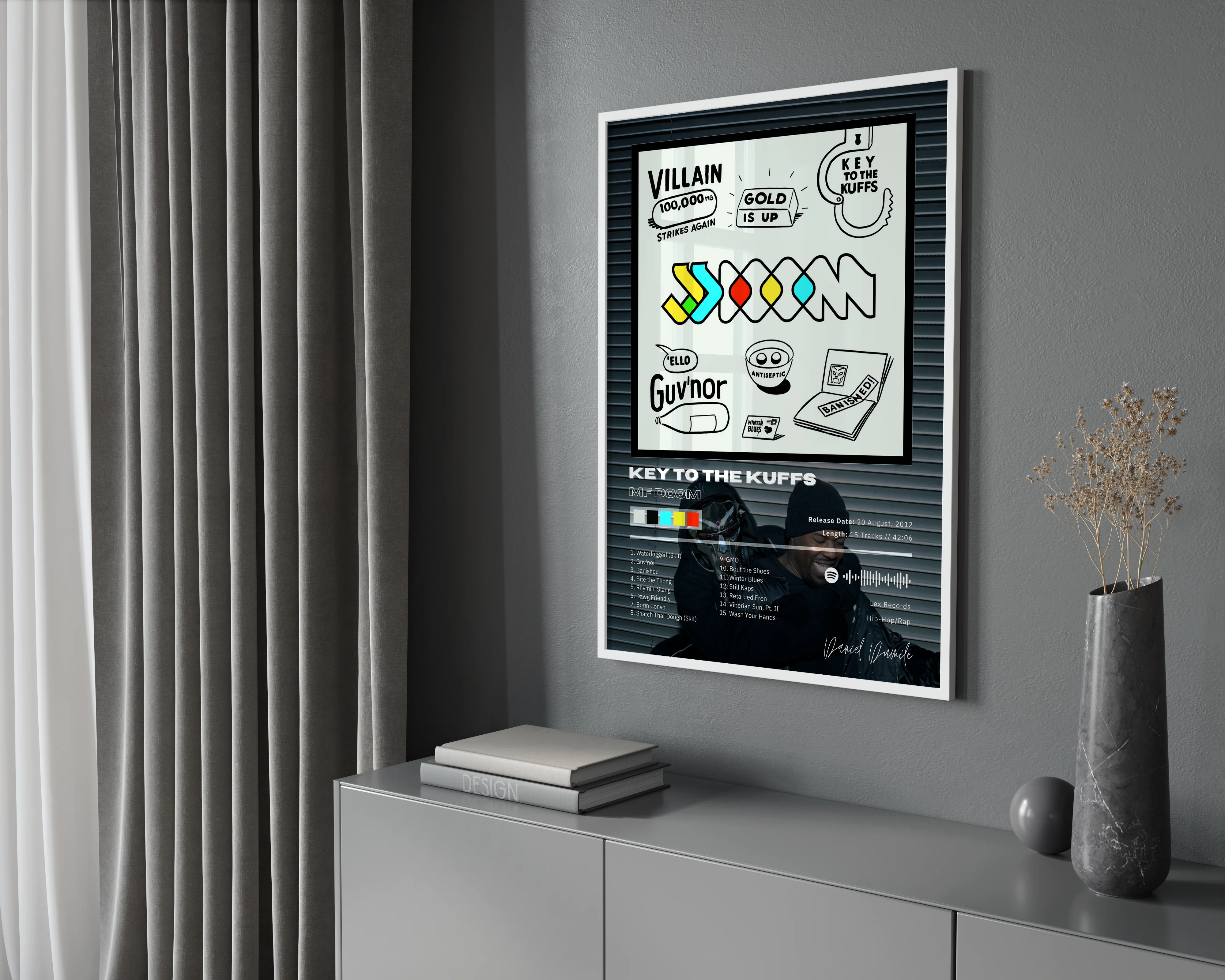 MF DOOM 'Key To The Cuffs' Album Poster - Image 2