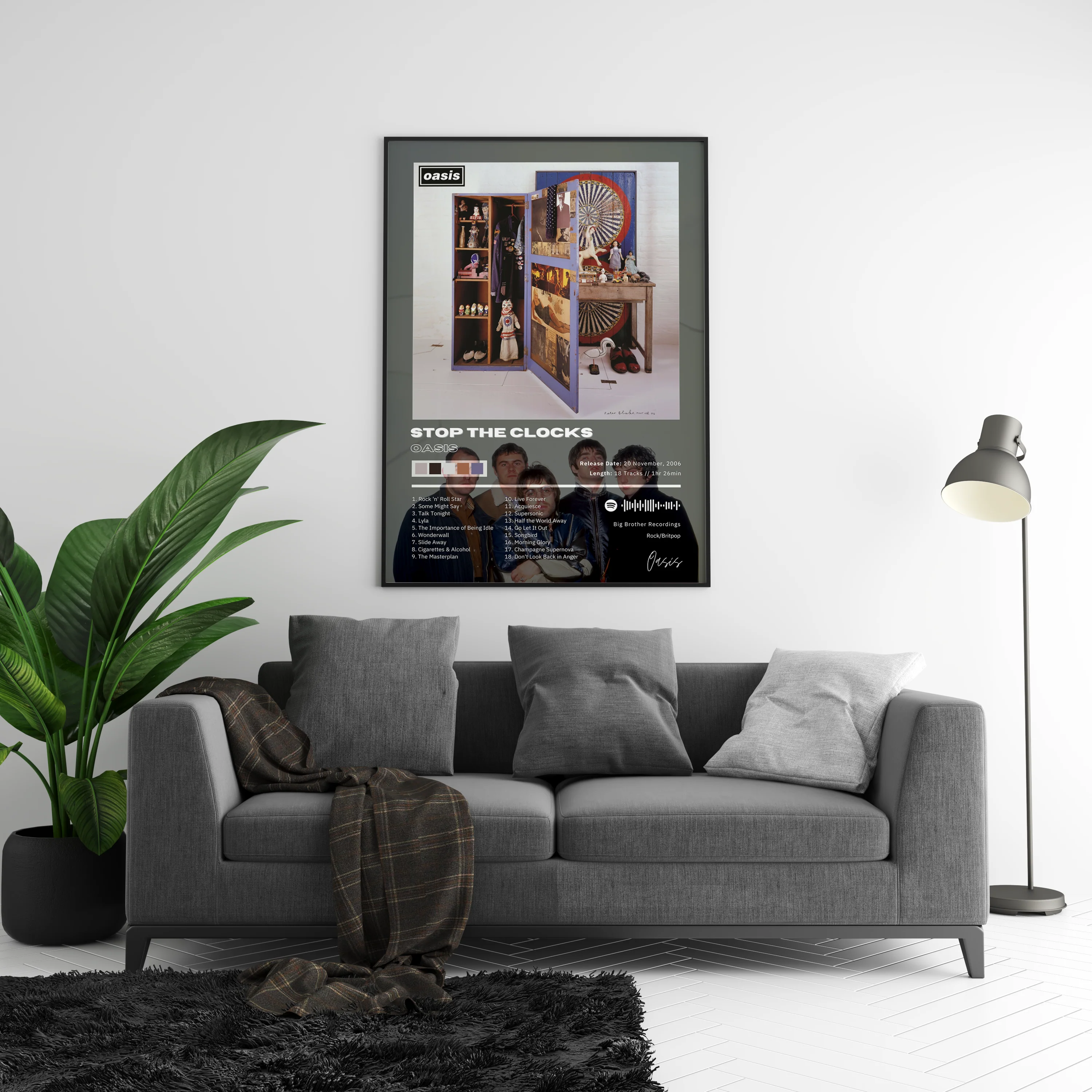 Oasis 'Stop The Clocks' Album Poster - Image 5