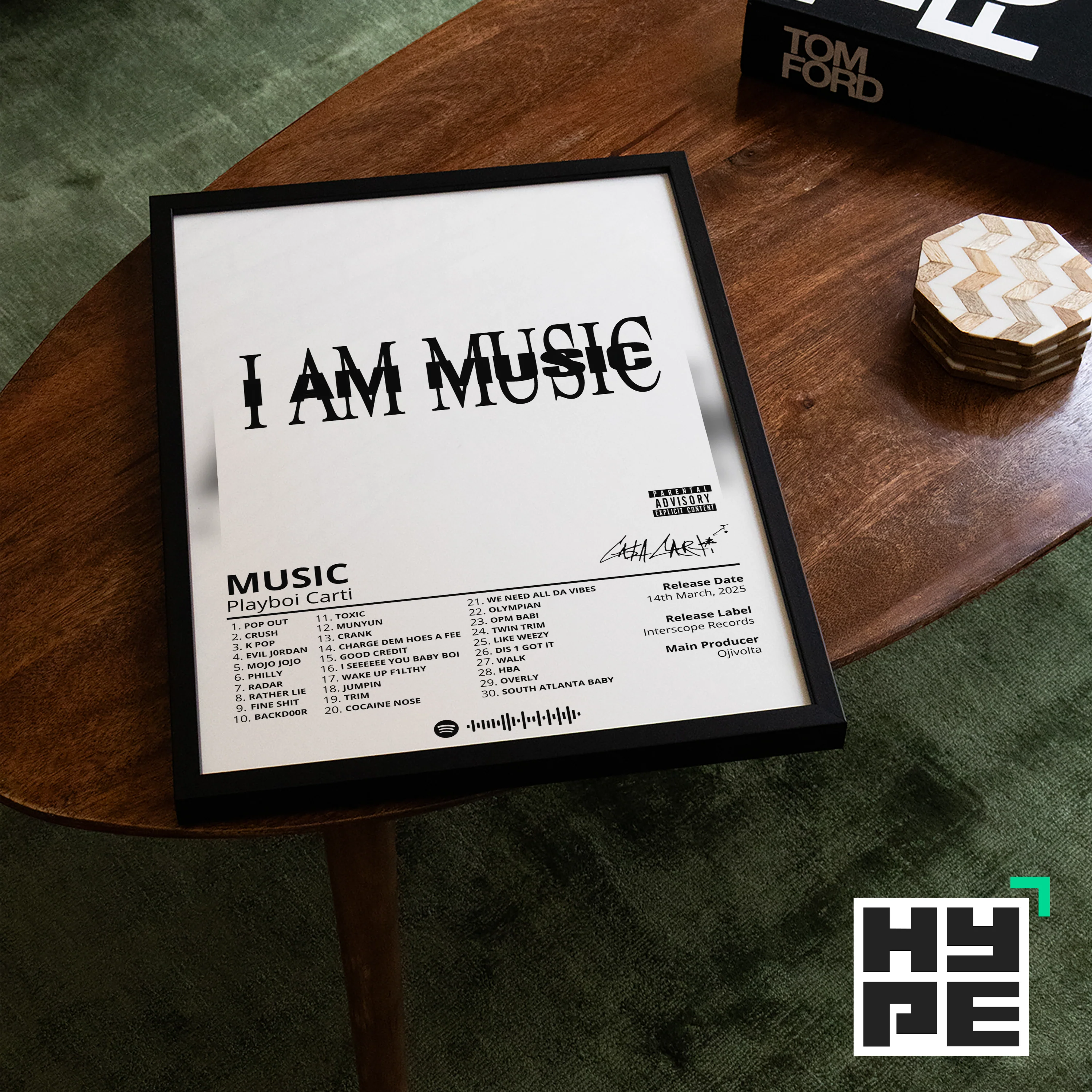 Playboi Carti 'MUSIC' Album Poster - Image 4