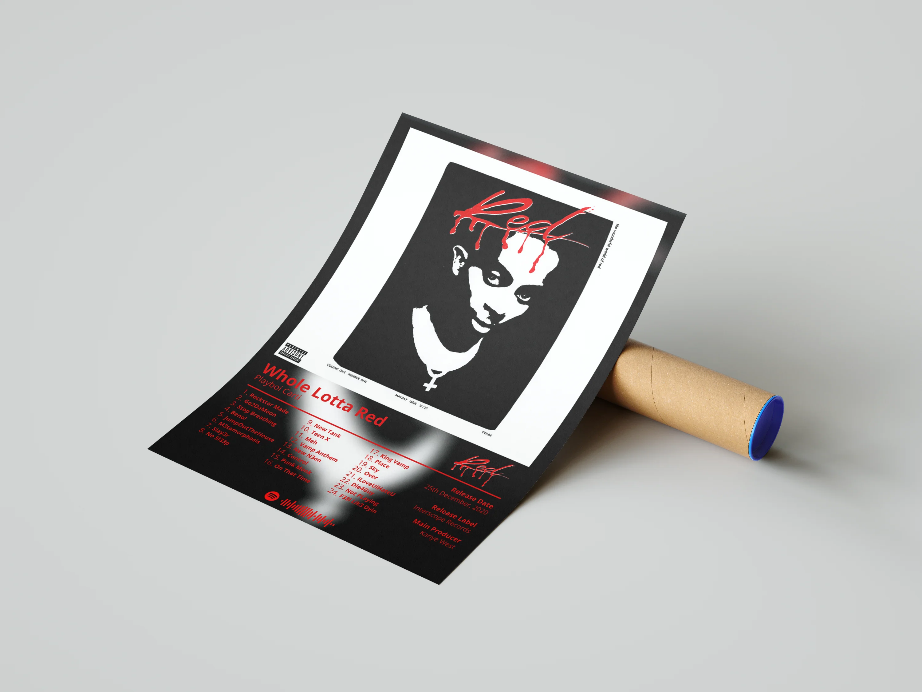 Playboi Carti - "Whole Lotta Red" Album Poster - Image 3