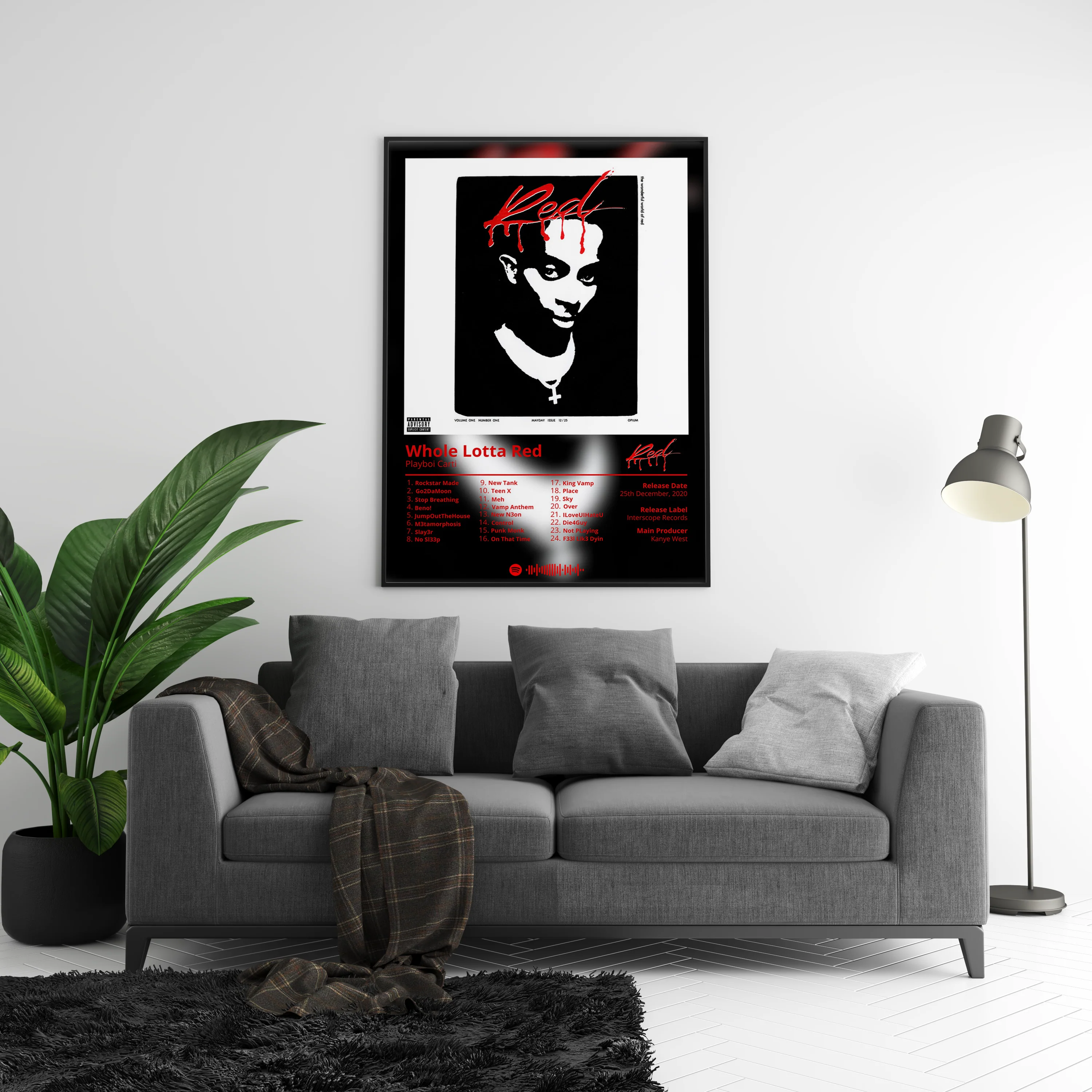 Playboi Carti - "Whole Lotta Red" Album Poster - Image 4