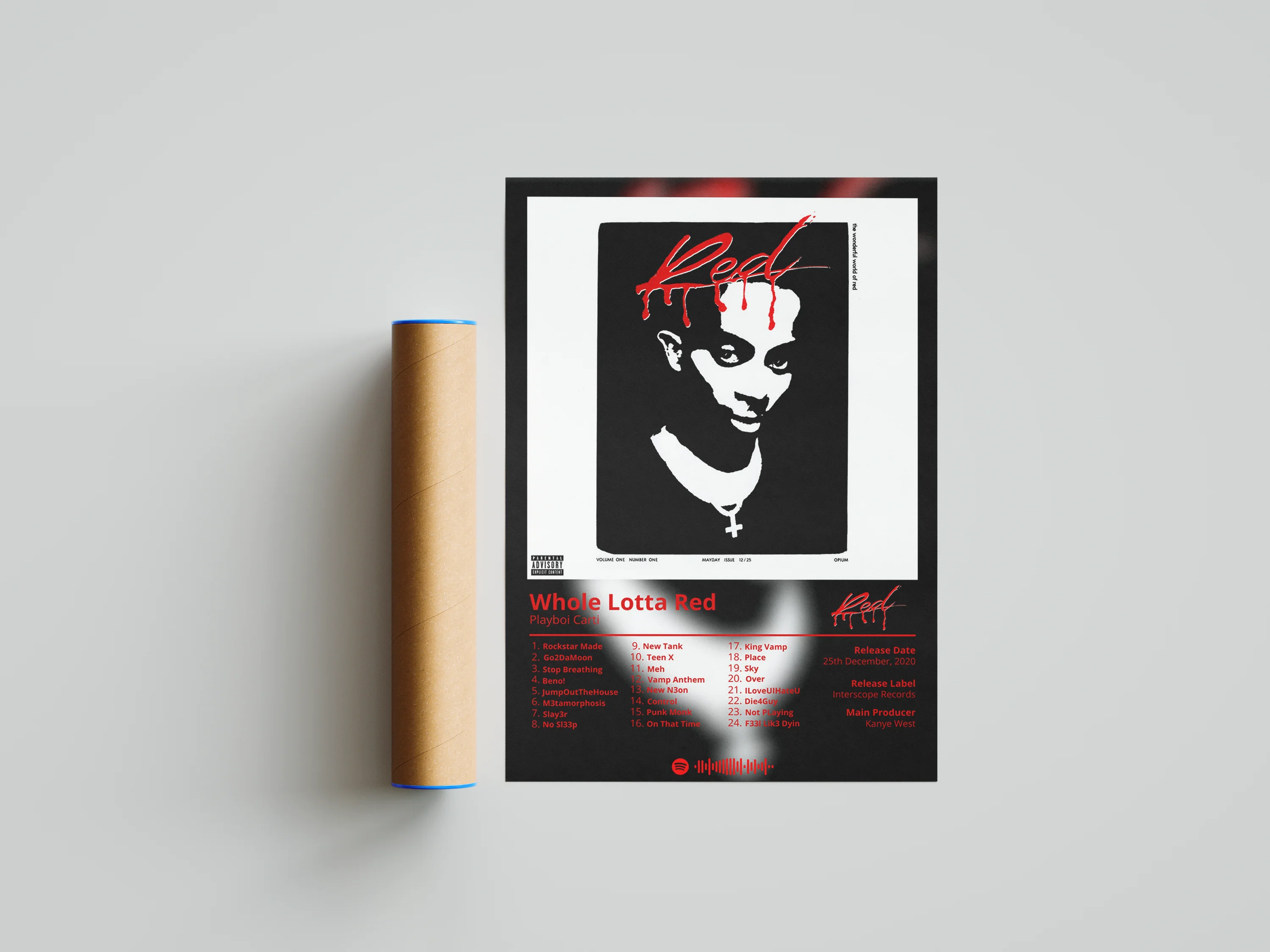 Playboi Carti - "Whole Lotta Red" Album Poster - Image 6