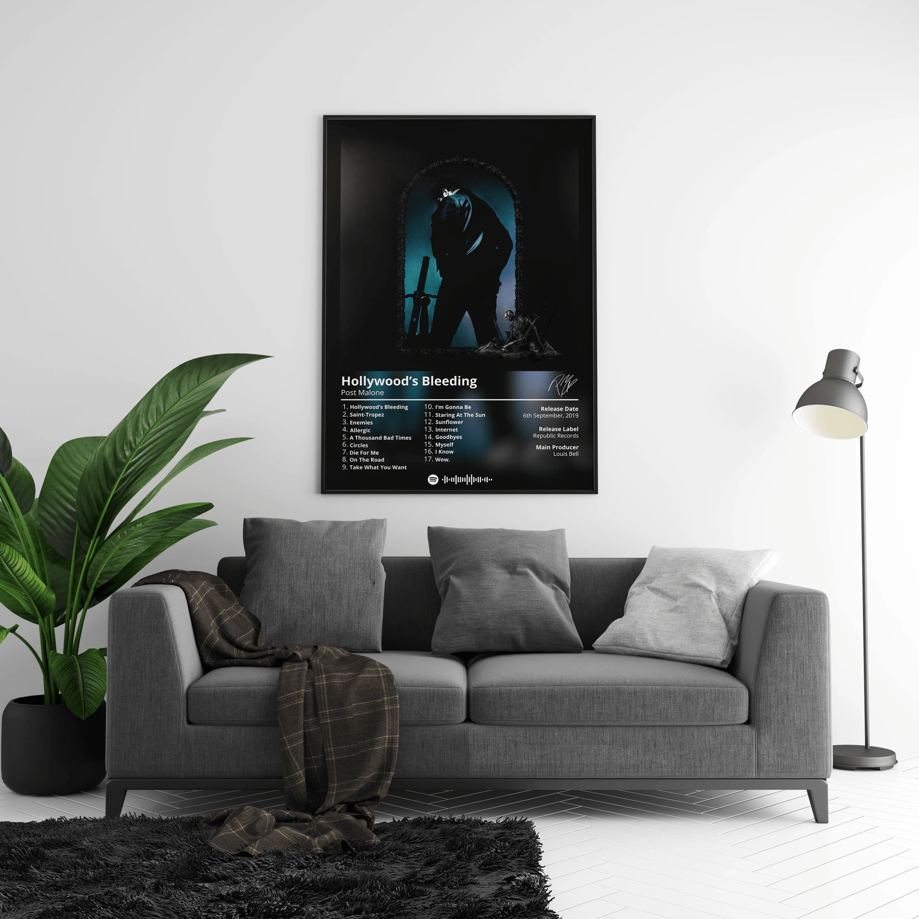 Post Malone 'Hollywood's Bleeding' Album Poster - Image 4