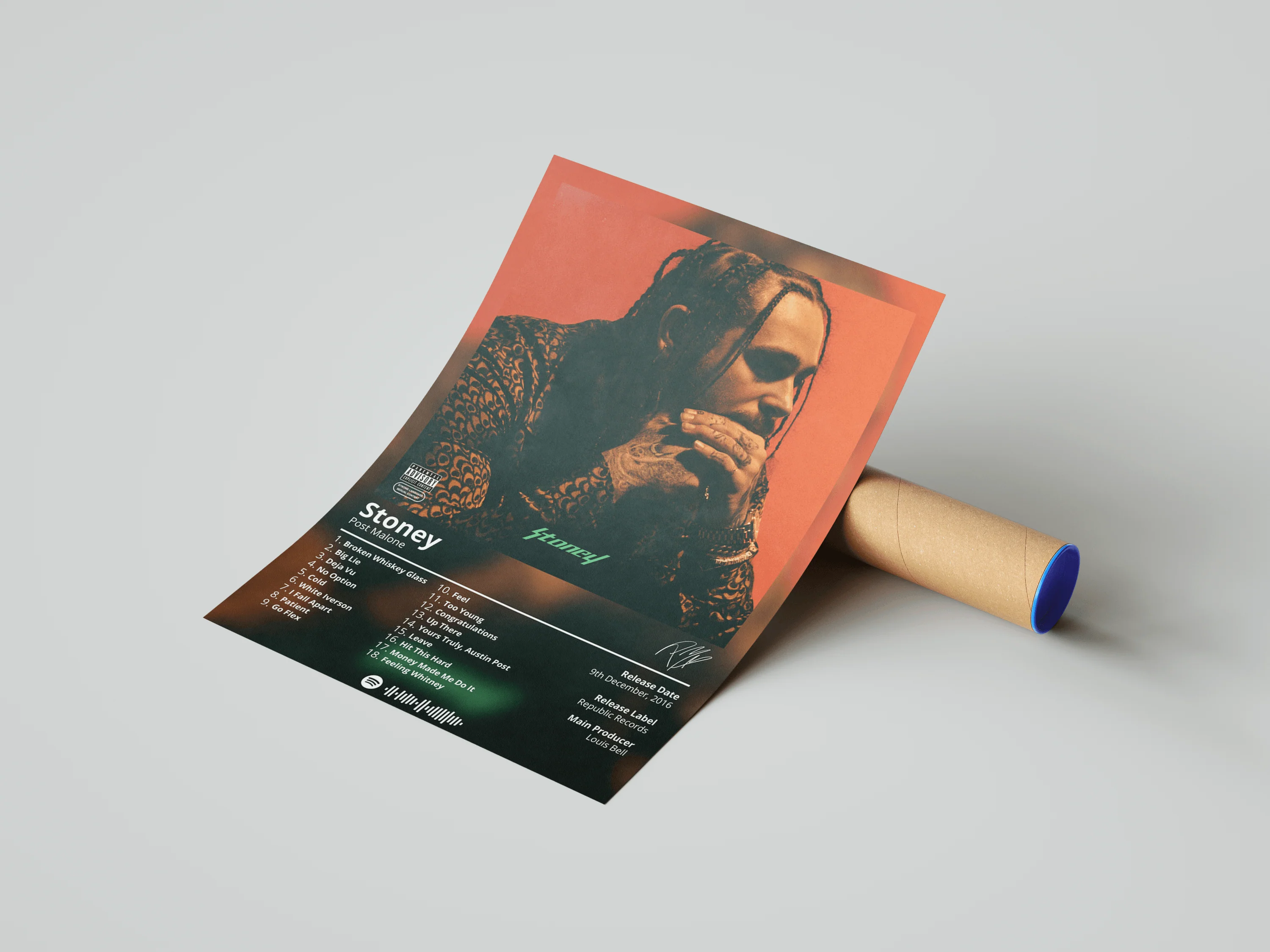 Post Malone 'Stoney' Album Poster - Image 3