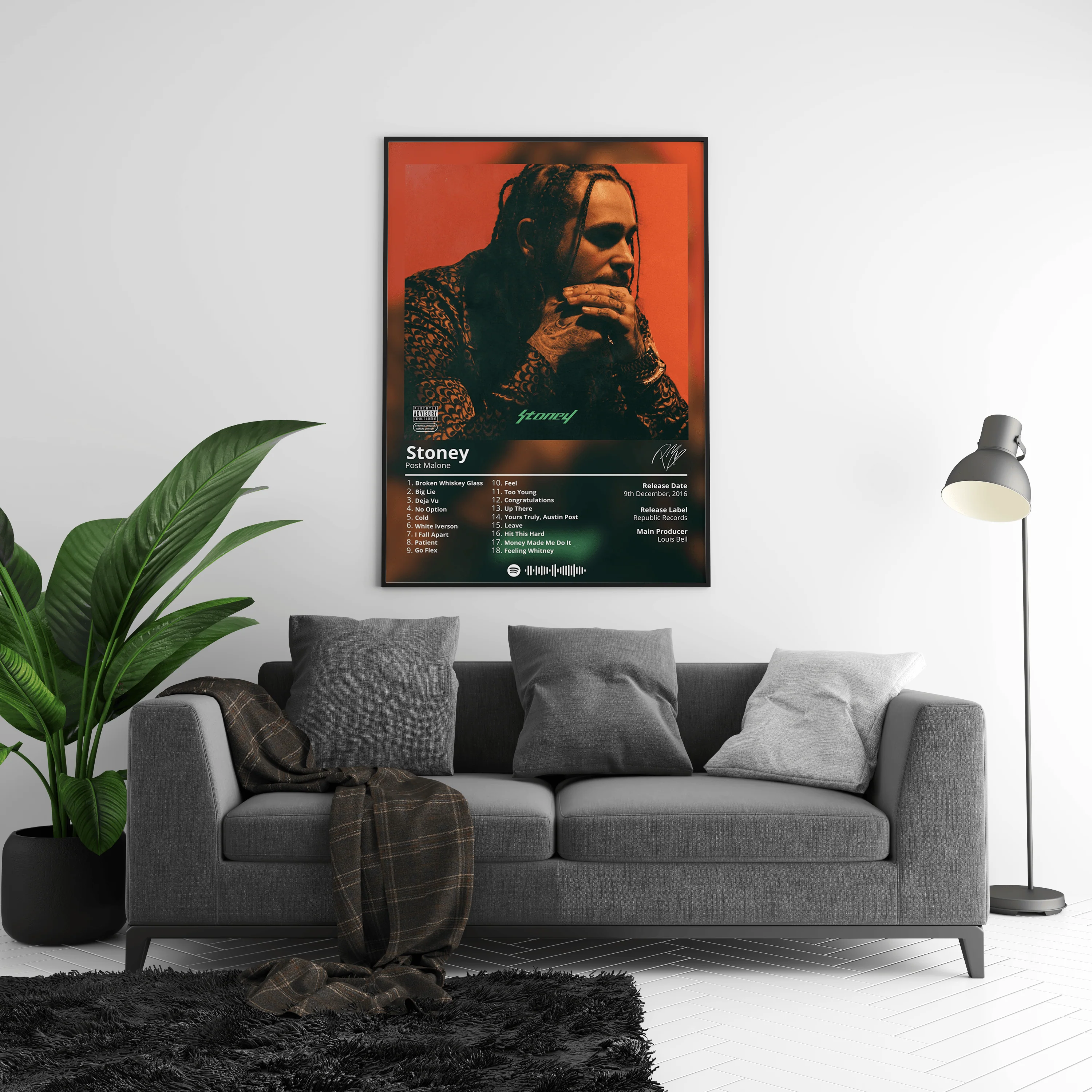 Post Malone 'Stoney' Album Poster - Image 4