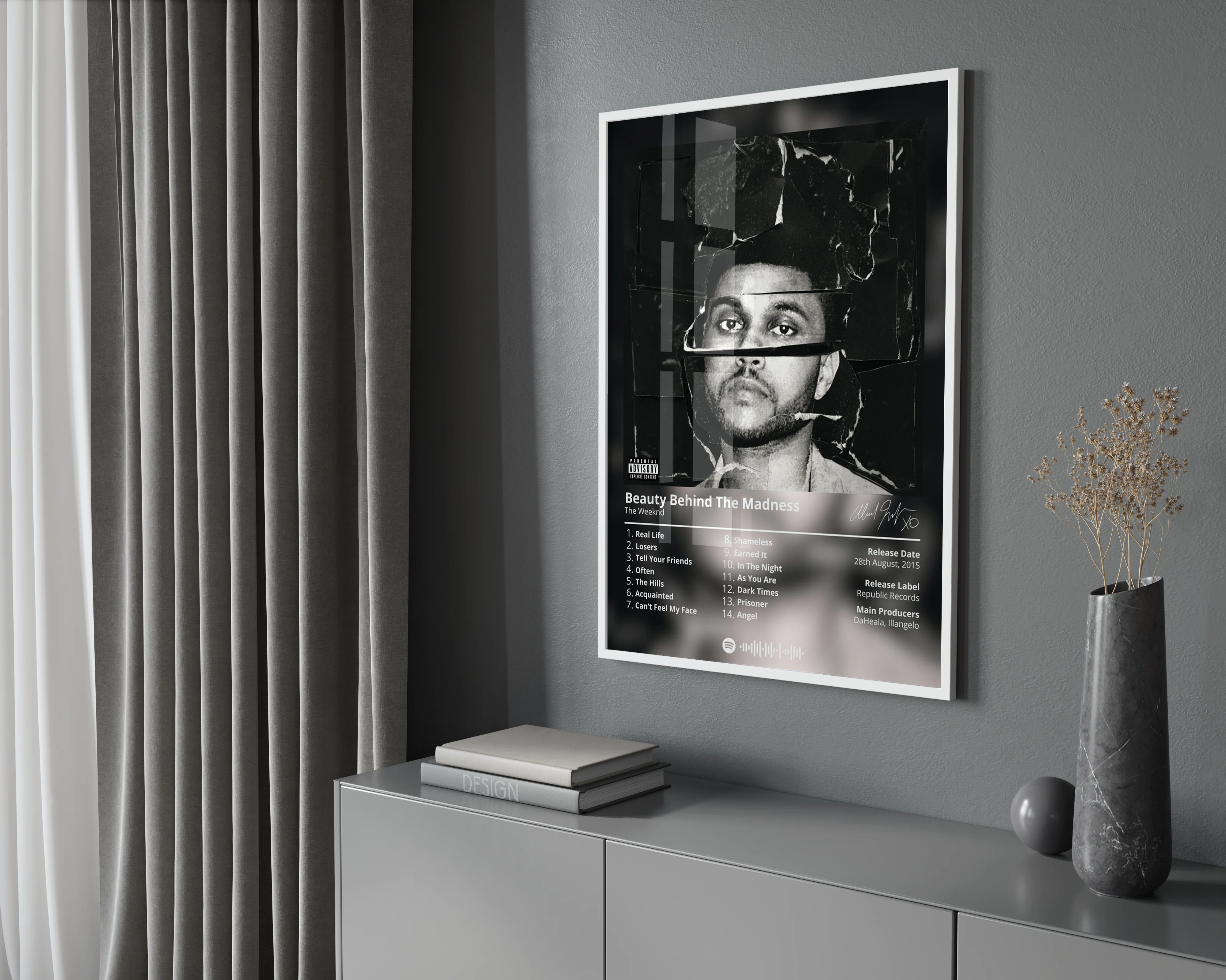 The Weeknd 'Beauty Behind The Madness' Album Poster - Image 2