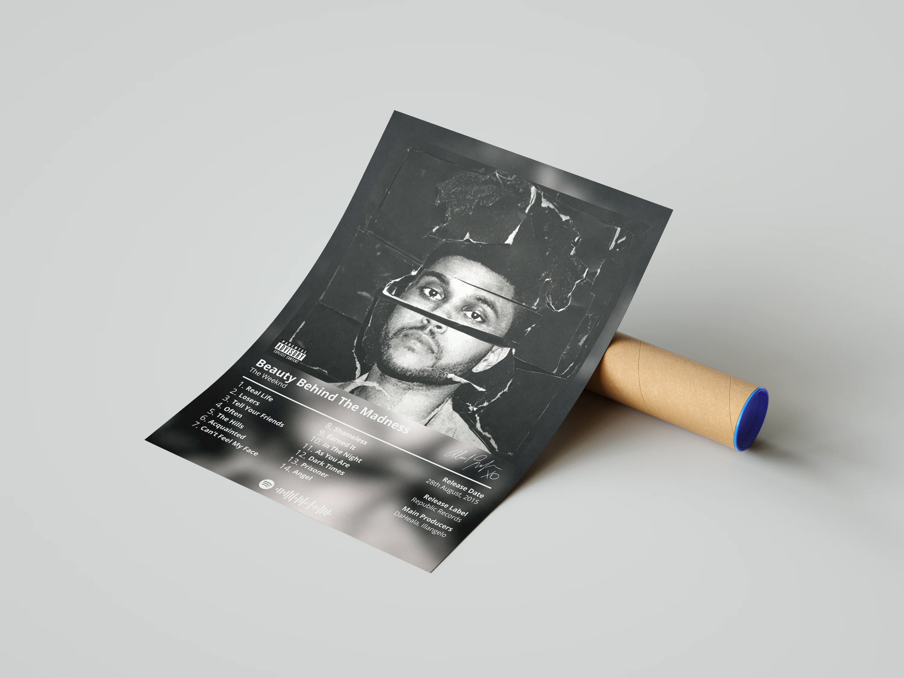 The Weeknd 'Beauty Behind The Madness' Album Poster - Image 3