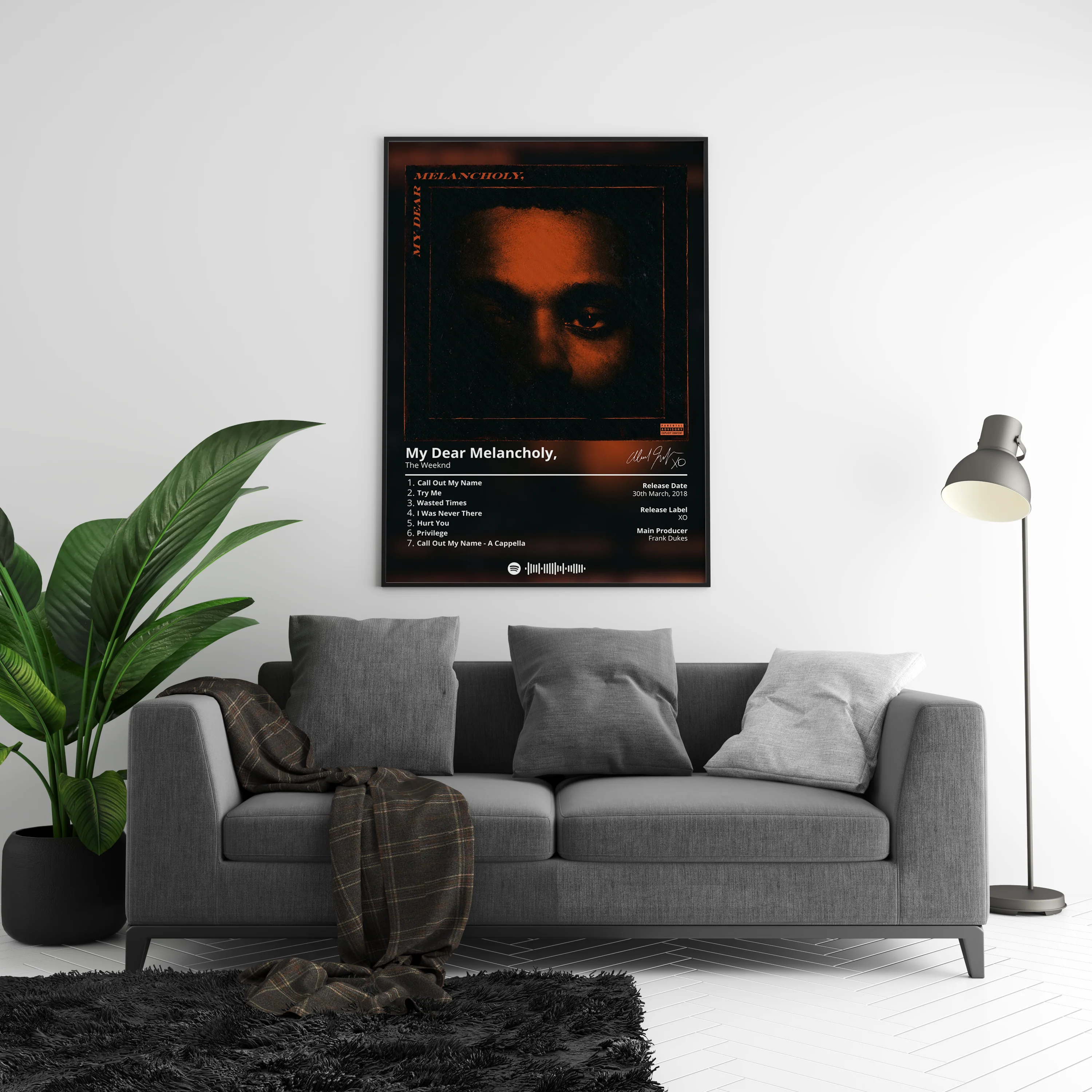 The Weeknd 'My Dear Melancholy' Album Poster - Image 4